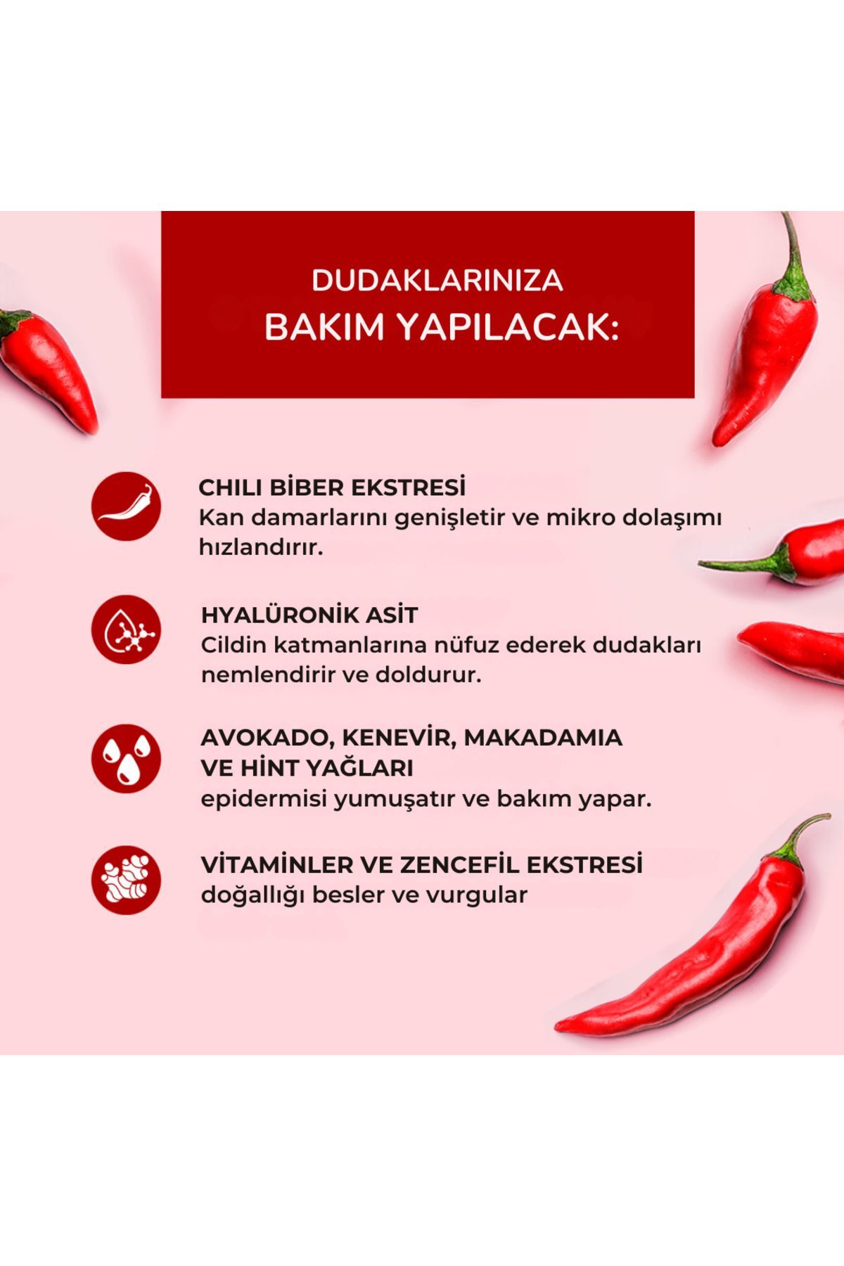 Eveline Oh! My Lips! Biber Ve Hyaluronik Asit Ile-