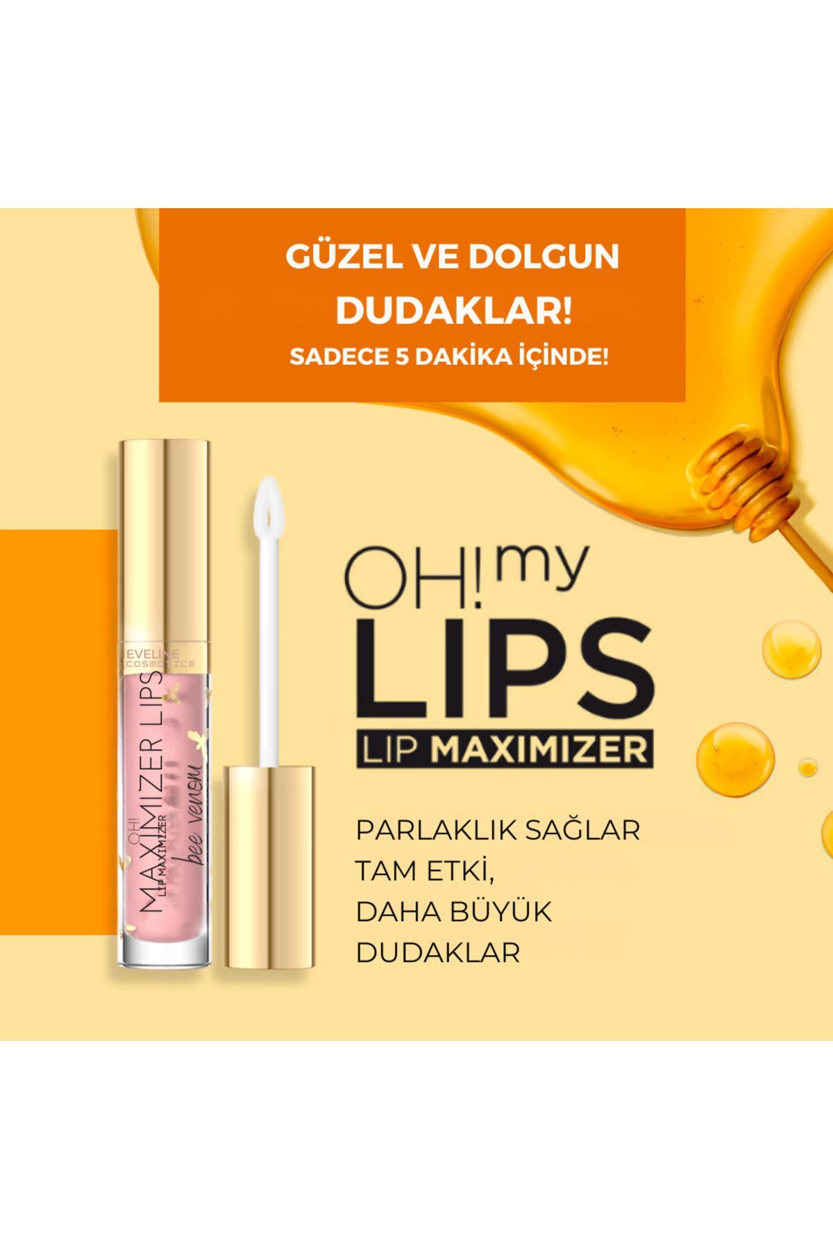 Eveline Oh! My Lips! Hyaluronik Asit Ve Arı Zehiri-