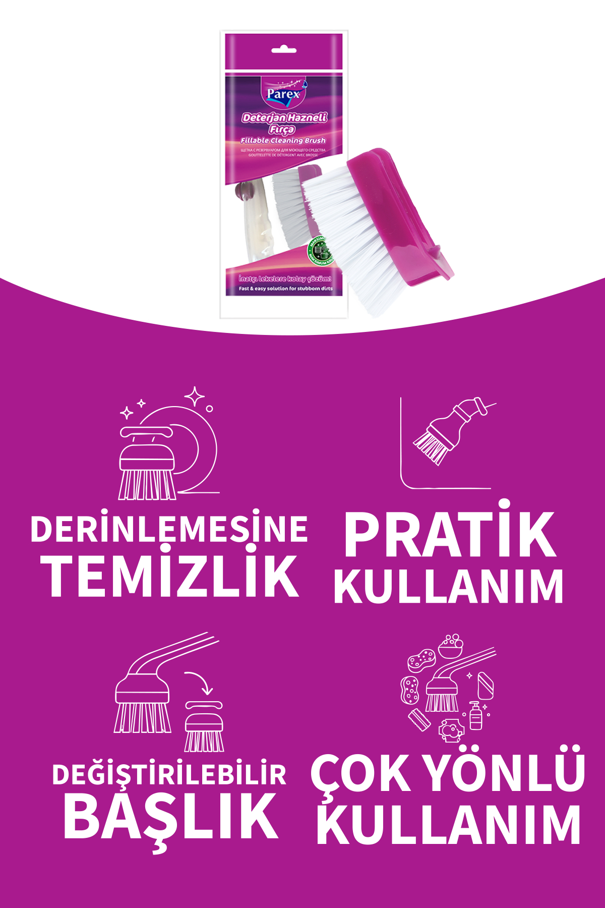 PAREX DETERJAN HAZNELİ FIRÇA-