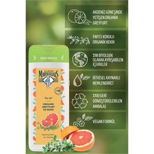 LE PETİT MARSEİLLAİS ORGANİK GREYFURT - KEKİK DUŞ JELİ 400ML-