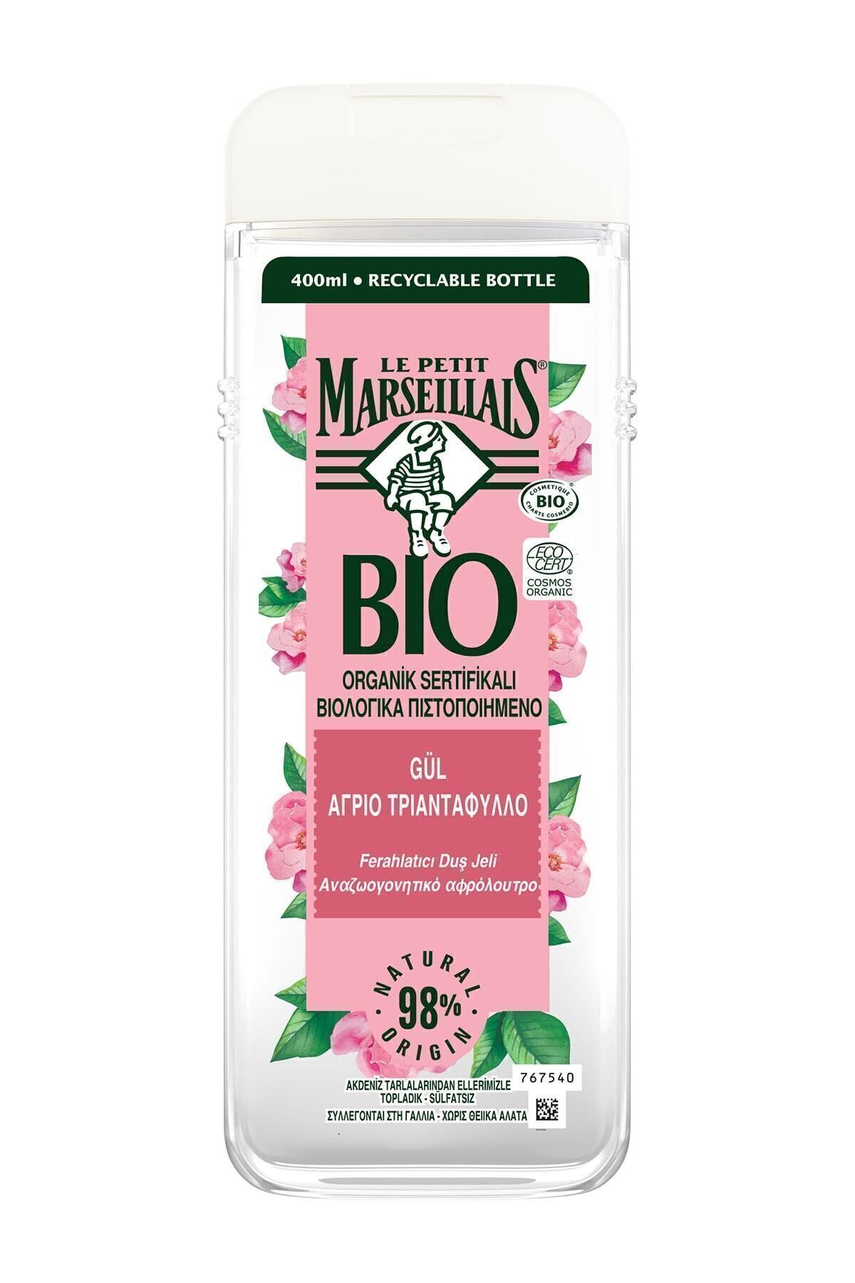 LE PETİT MARSEİLLAİS  BIO ORGANİK SERTİFİKALI GÜL DUŞ JELİ 400ML-