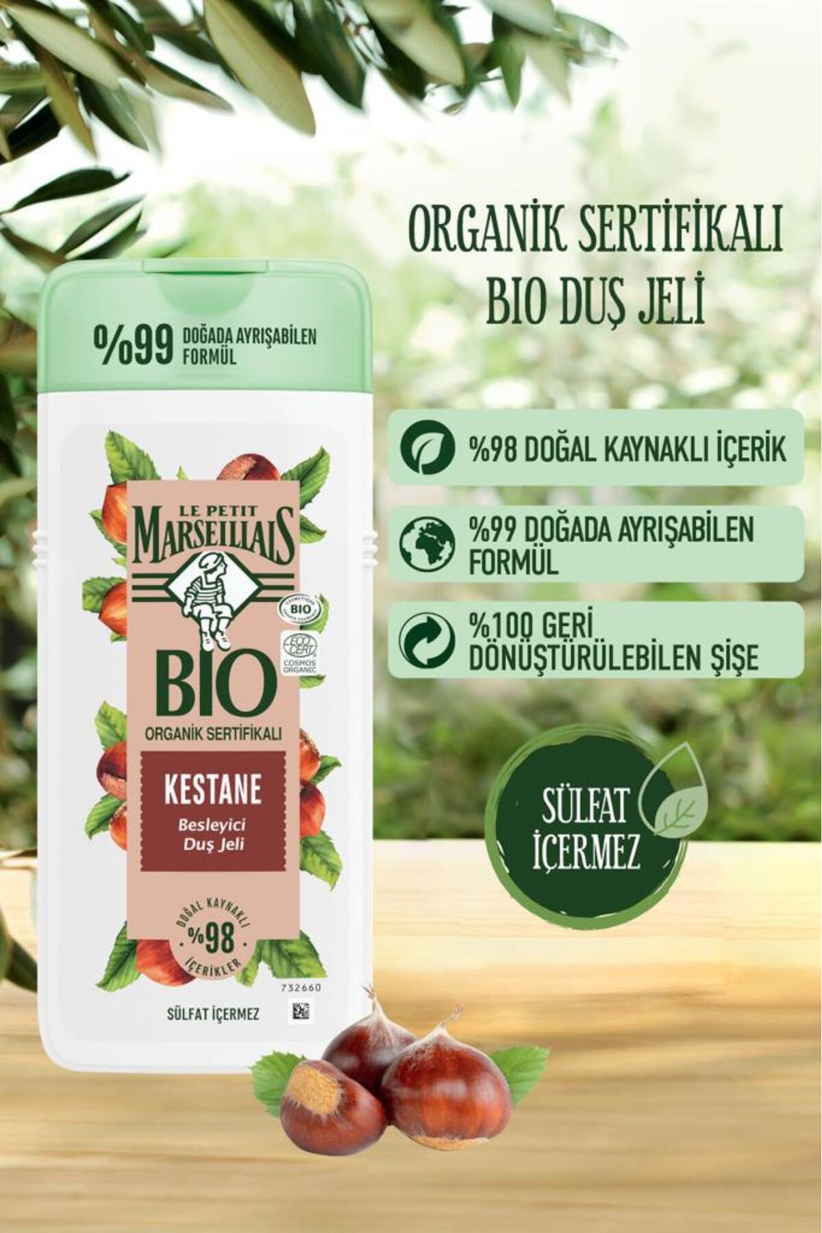 LE PETİT MARSEİLLAİS BIO ORGANİK SERTİFİKALI KESTANE DUŞ JELİ  400ML-
