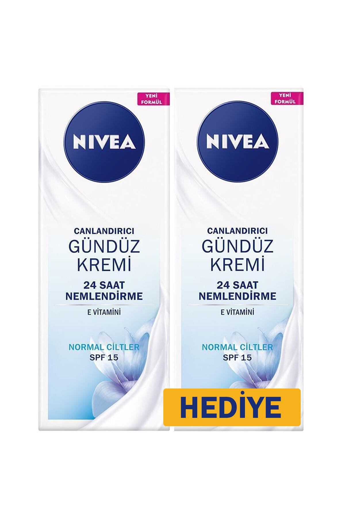 CANLANDIRICI GÜNDÜZ KREMİ SPF NORMAL CİLTLER 1+1-