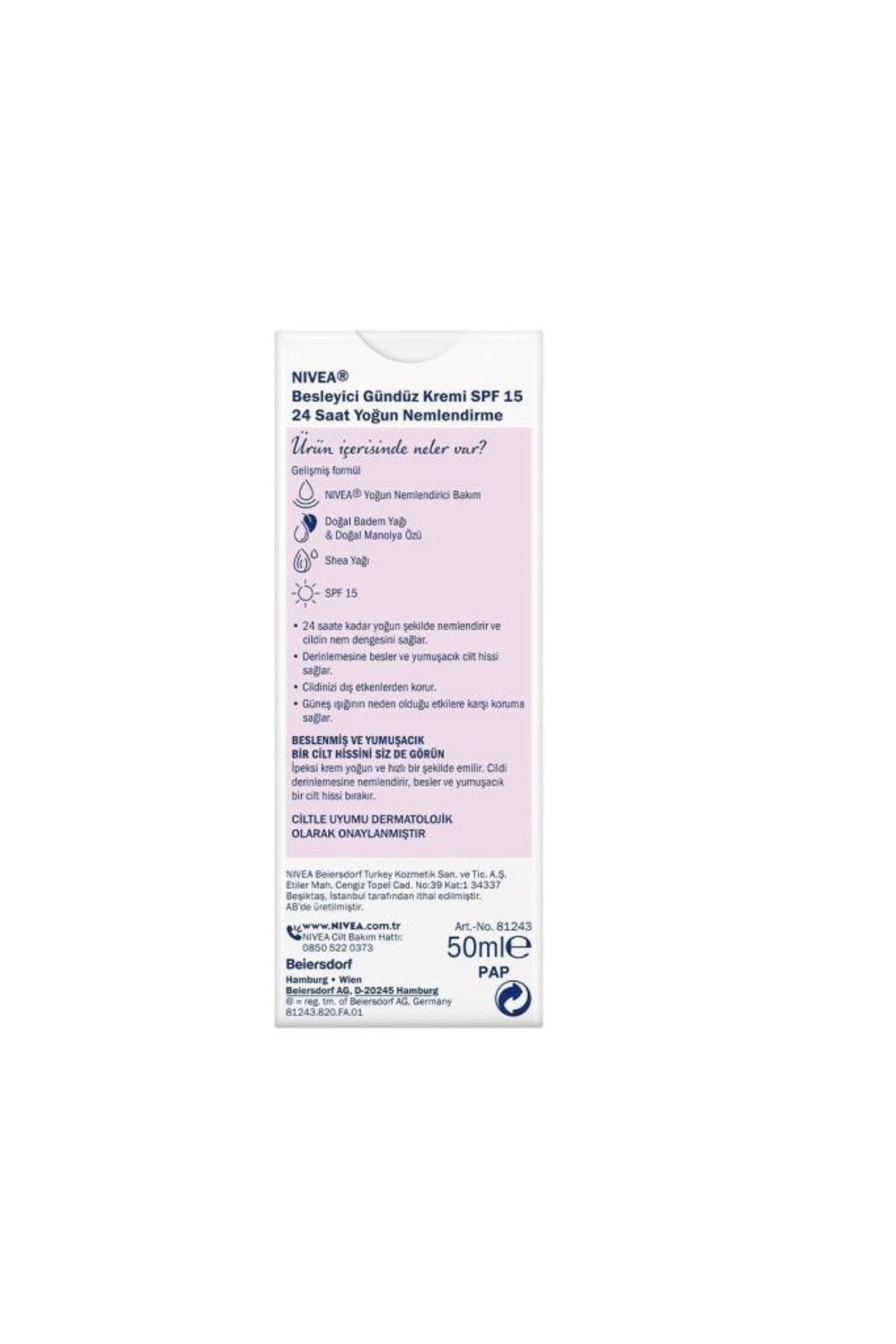 NİVEA BESLEYİCİ GÜNDÜZ BAKIM KREMİ KURU CİLTLER 50ML-