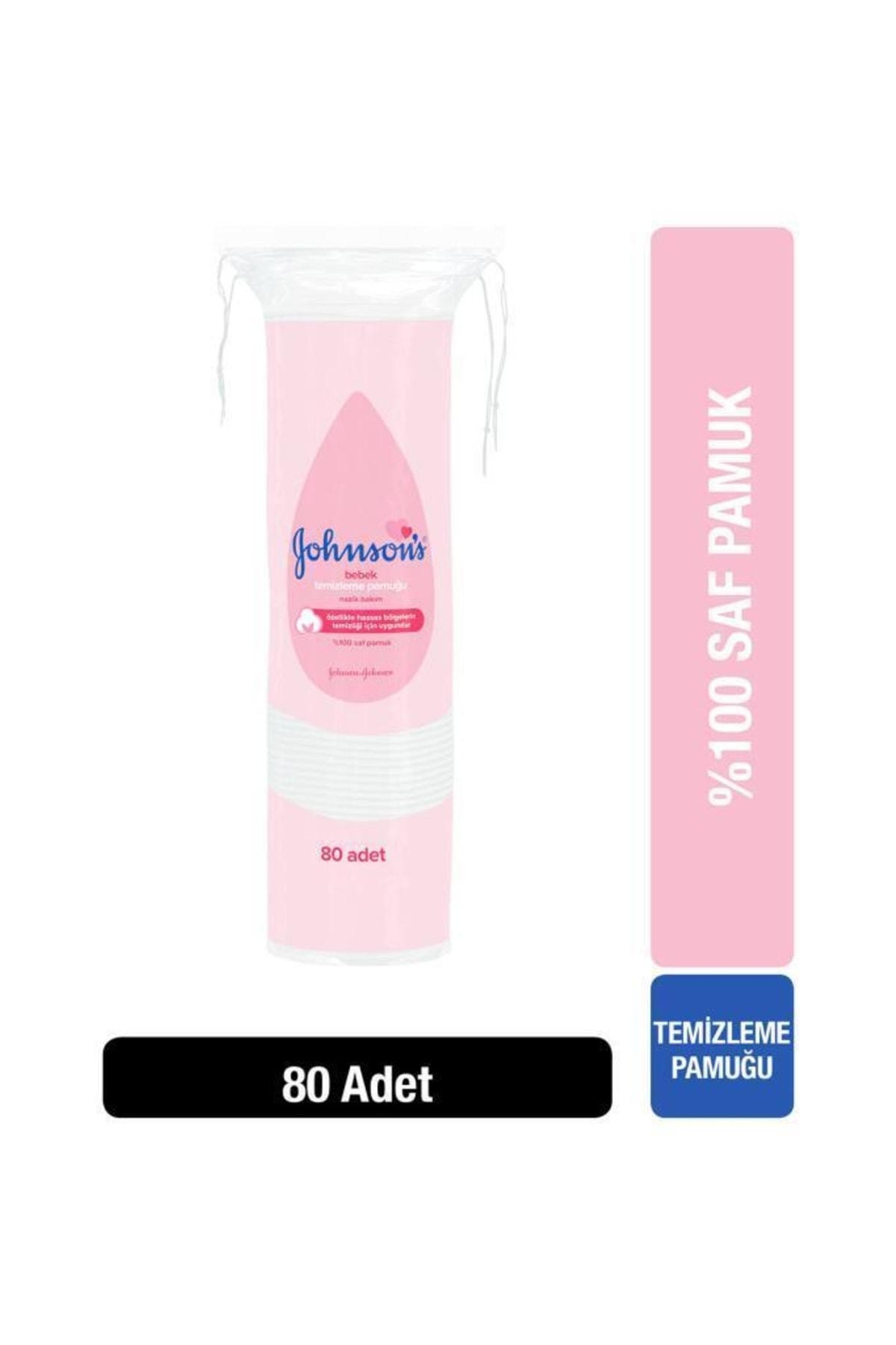 JOHNSONS BEBEK TEMİZLEME PAMUĞU 80 ADET-
