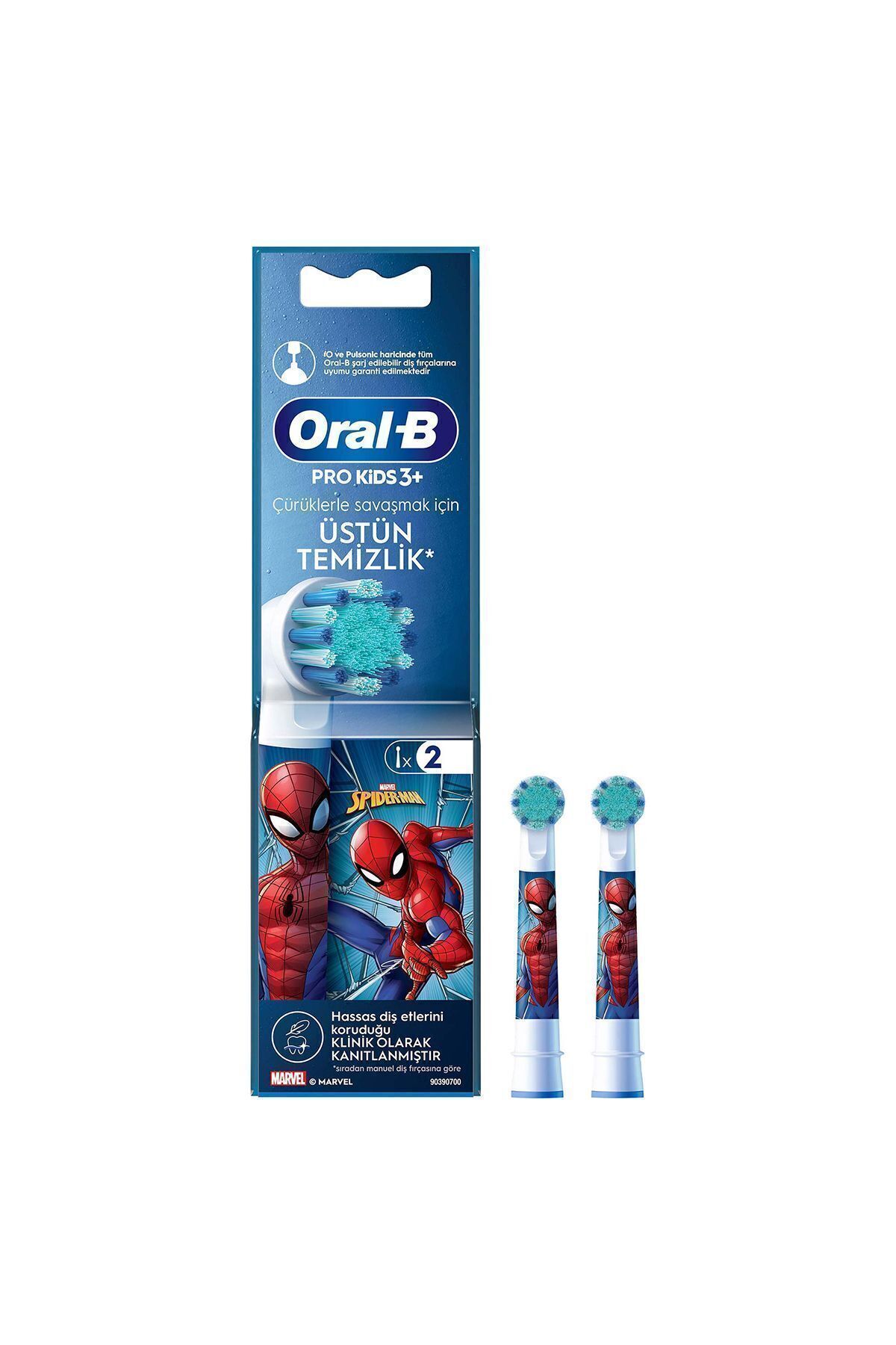 Oral-B Şarjlı Diş Fırçası Yedek Başlığı Spiderman 2 adet ürün Yeni-