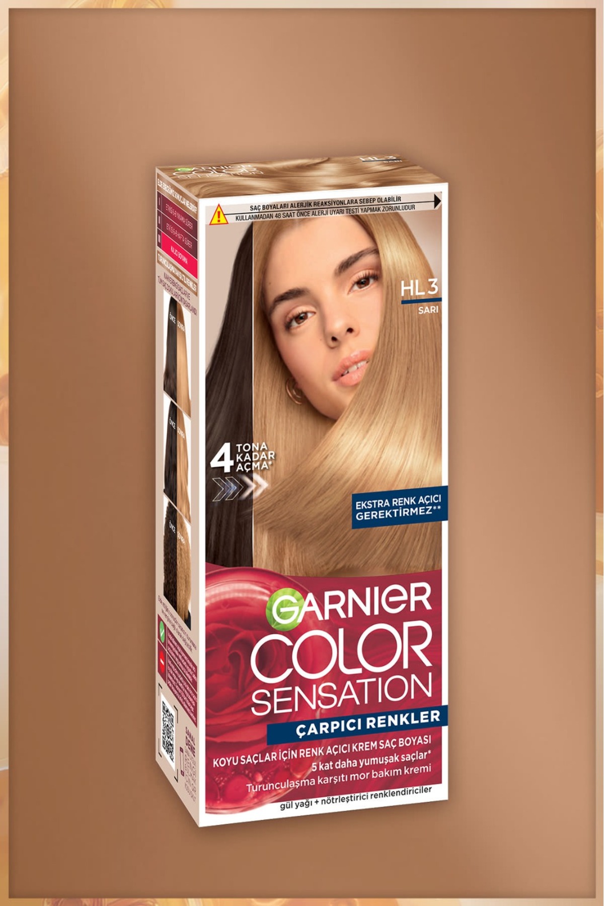 Garnıer Çarpıcı Renkler Color Sensation Saç Boyası HL3 Sarı-