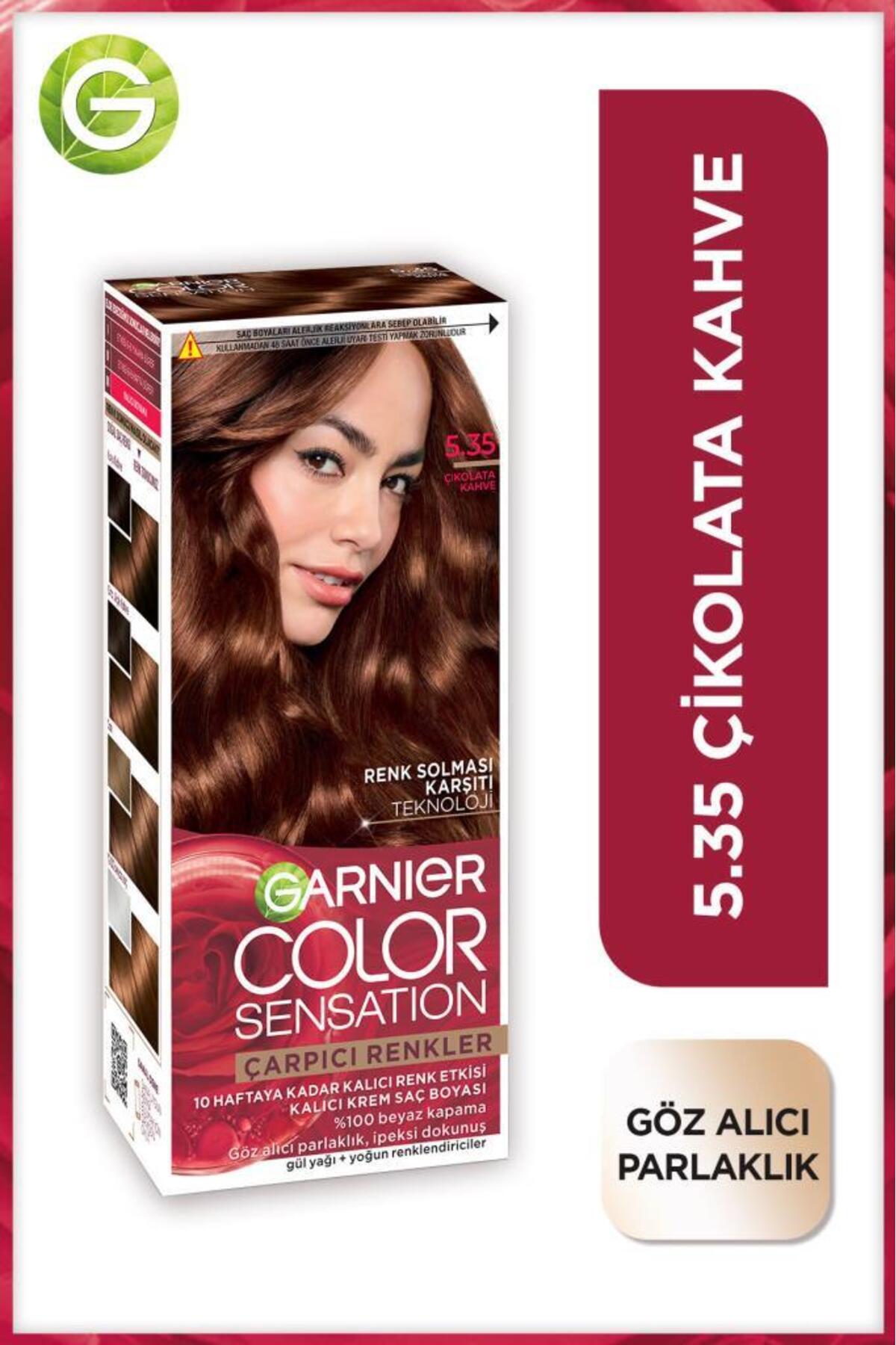 Garnier Çarpıcı Renkler 5.35 Çikolata Kahve Saç Boyası-