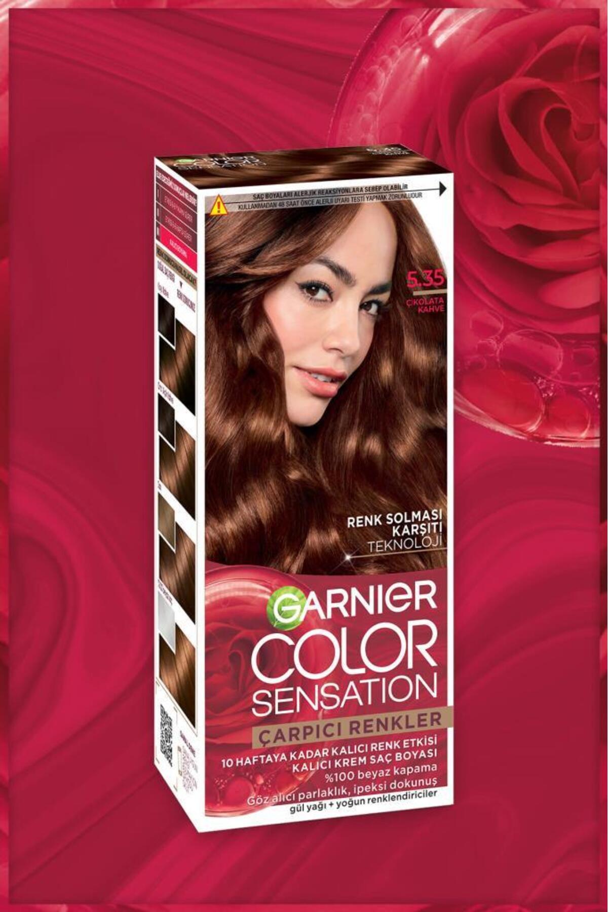 Garnier Çarpıcı Renkler 5.35 Çikolata Kahve Saç Boyası-