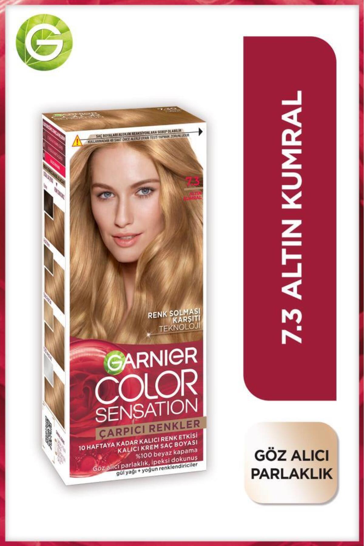 Garnier Çarpıcı Renkler 7.3 Altın Kumral Saç Boyası, Demikit-