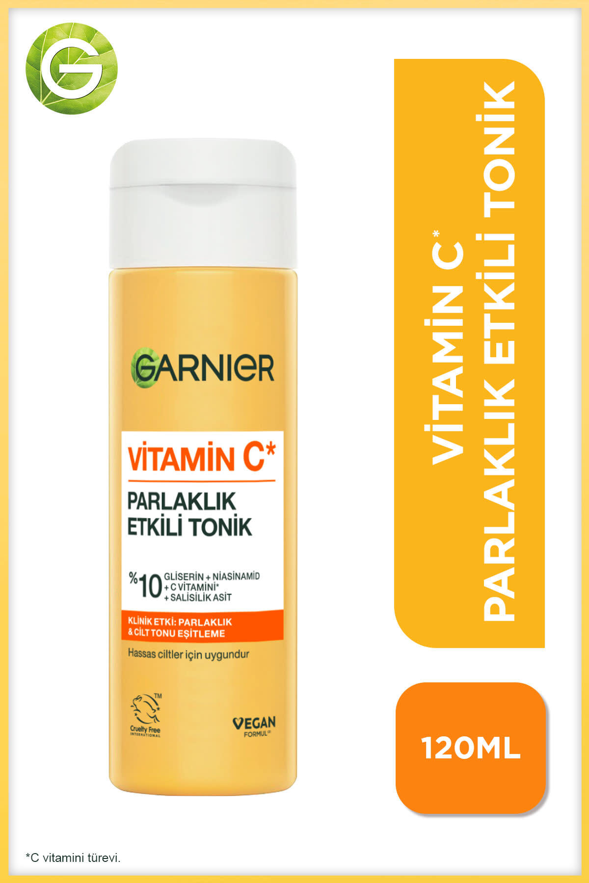 Garnier Vitamin C Parlaklık Etkili Canlandırıcı Tonik Salisilik Asit 120-