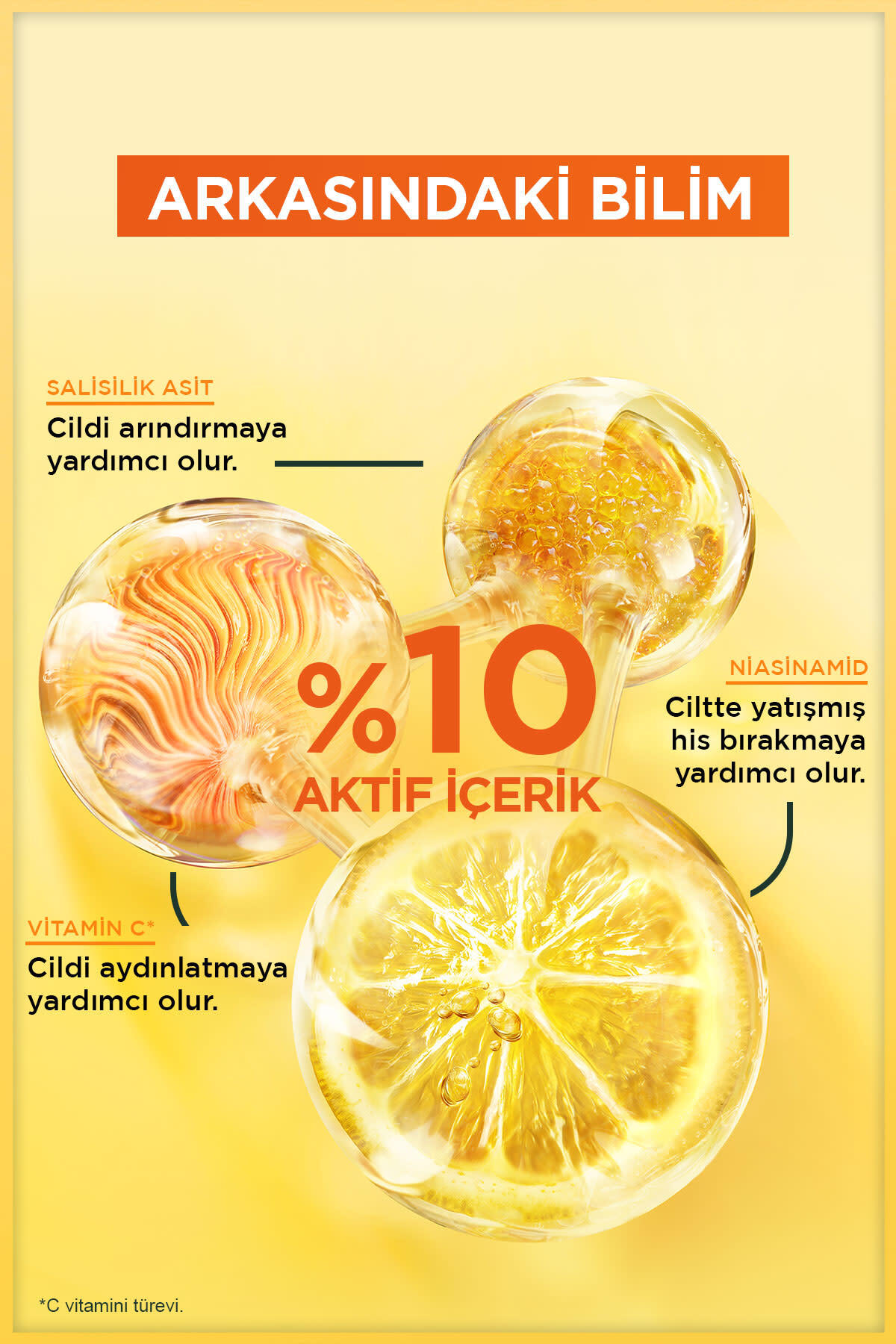 Garnier Vitamin C Parlaklık Etkili Canlandırıcı Tonik Salisilik Asit 120-