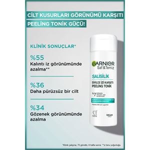 Garnier Salisilik Sivilce İzi Karşıtı Gözenek Sıkılaştırıcı Peeling Tonik-