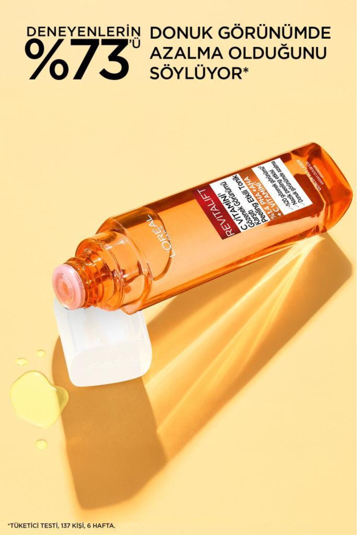 LOreal Paris Revitalift C Vitamini Gözenek Görünümü Karşıtı Peeling Etkili Tonik 180-