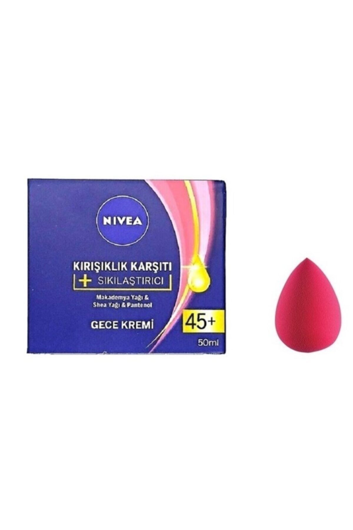NİVEA KIRIŞKLK KARŞTI 45+ YAŞ ÜSTÜ GECE KREMİ 50ML-