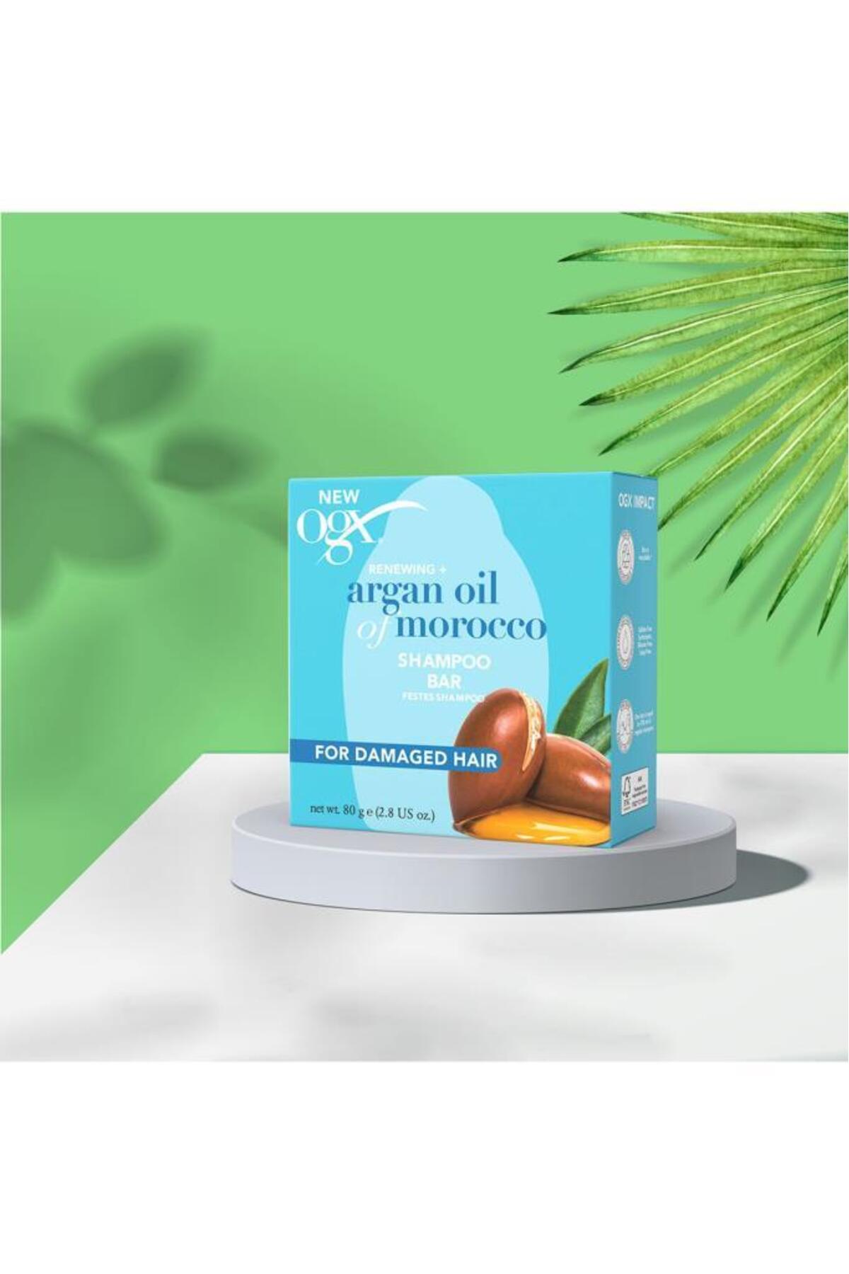 OGX Hassas Ve Kırılgan Saçlarınızı Canlandırıcı Argan Oil Of Morocco Katı Şampuan 80 G-