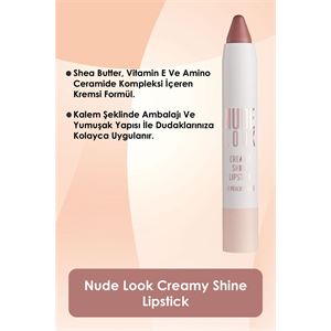 GOLDEN ROSE NUDE LOOK CREAMY SHİNE LİPSTİCK NO: 03-