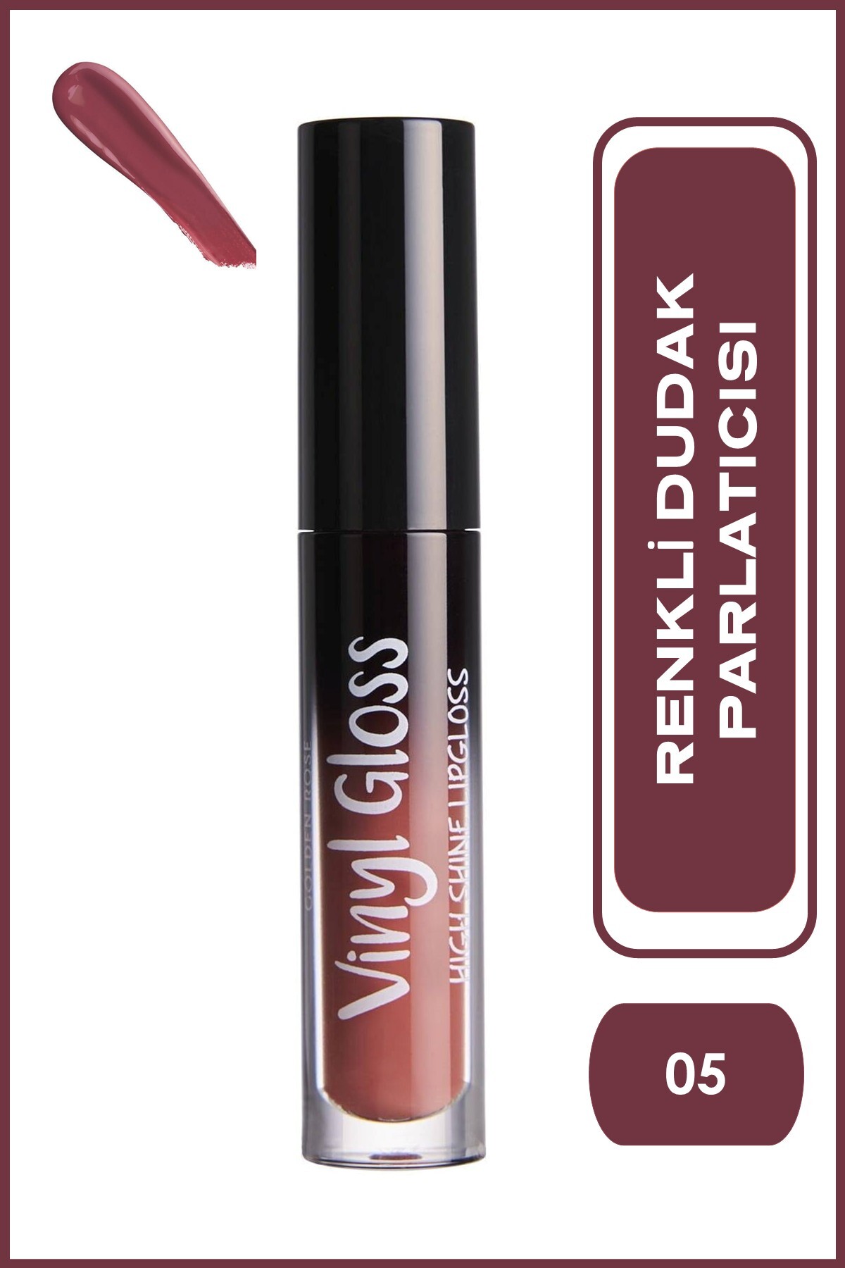 GOLDEN ROSE VINYL GLOSS HIGH SHINE LIPGLOSS NO:05-
