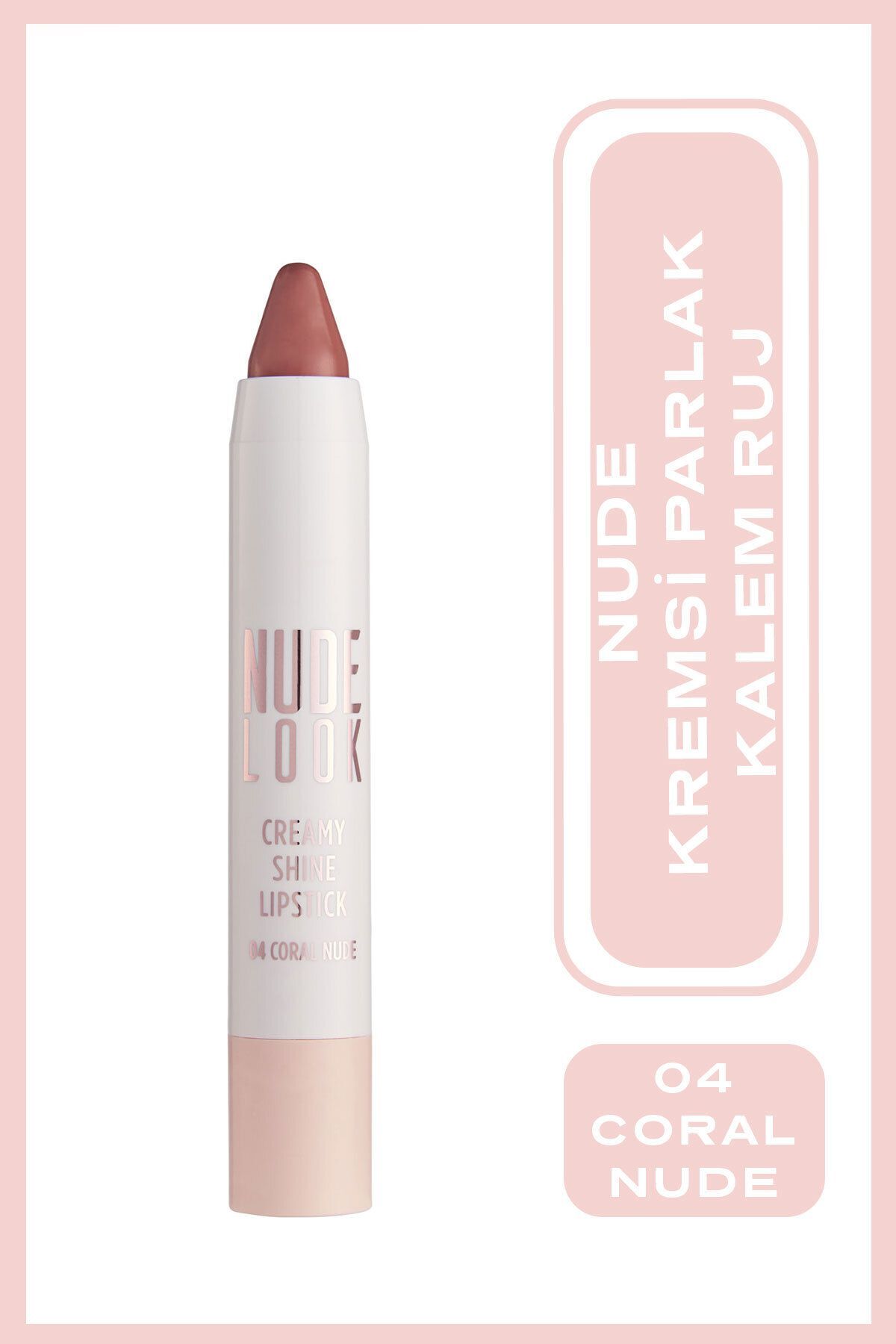 GOLDEN ROSE NUDE LOOK CREAMY SHİNE LİPSTİCK NO: 04-