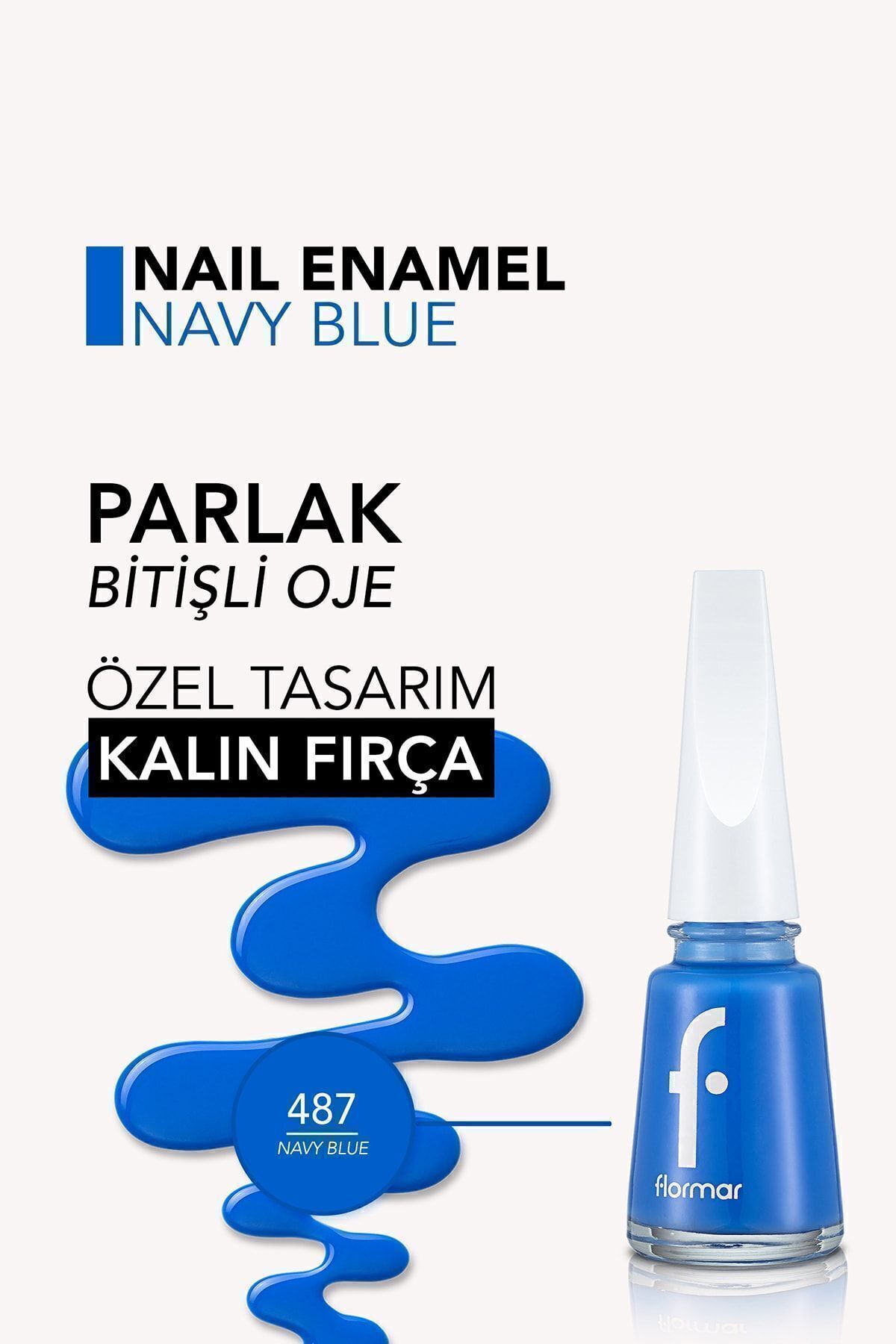 FLORMAR NAİL ENAMEL YÜKSEK PİGMENTLİ 487-