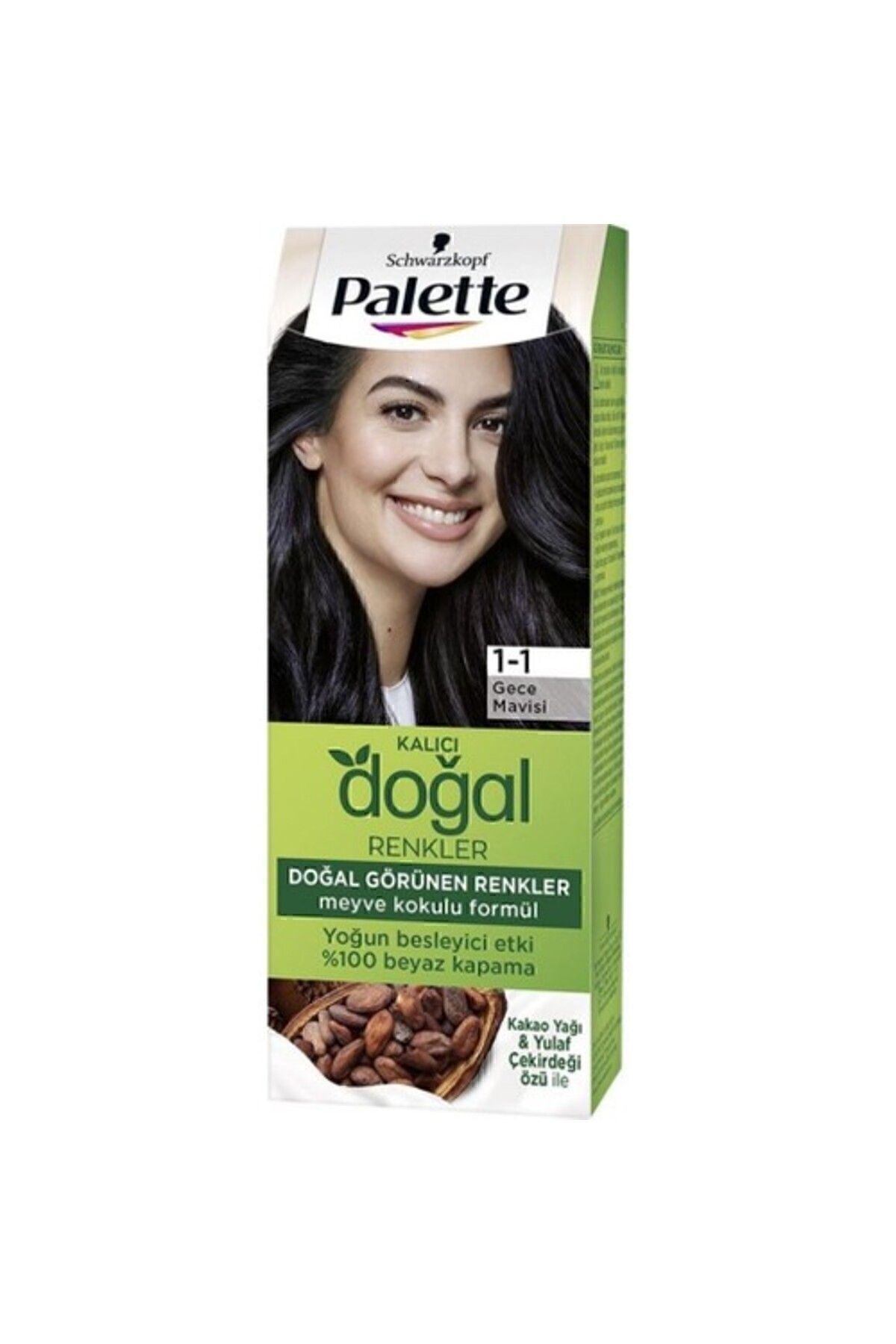 PALETTE KREM SAÇ BOYASI DOĞAL RENKLER 1.1 GECE MAV-