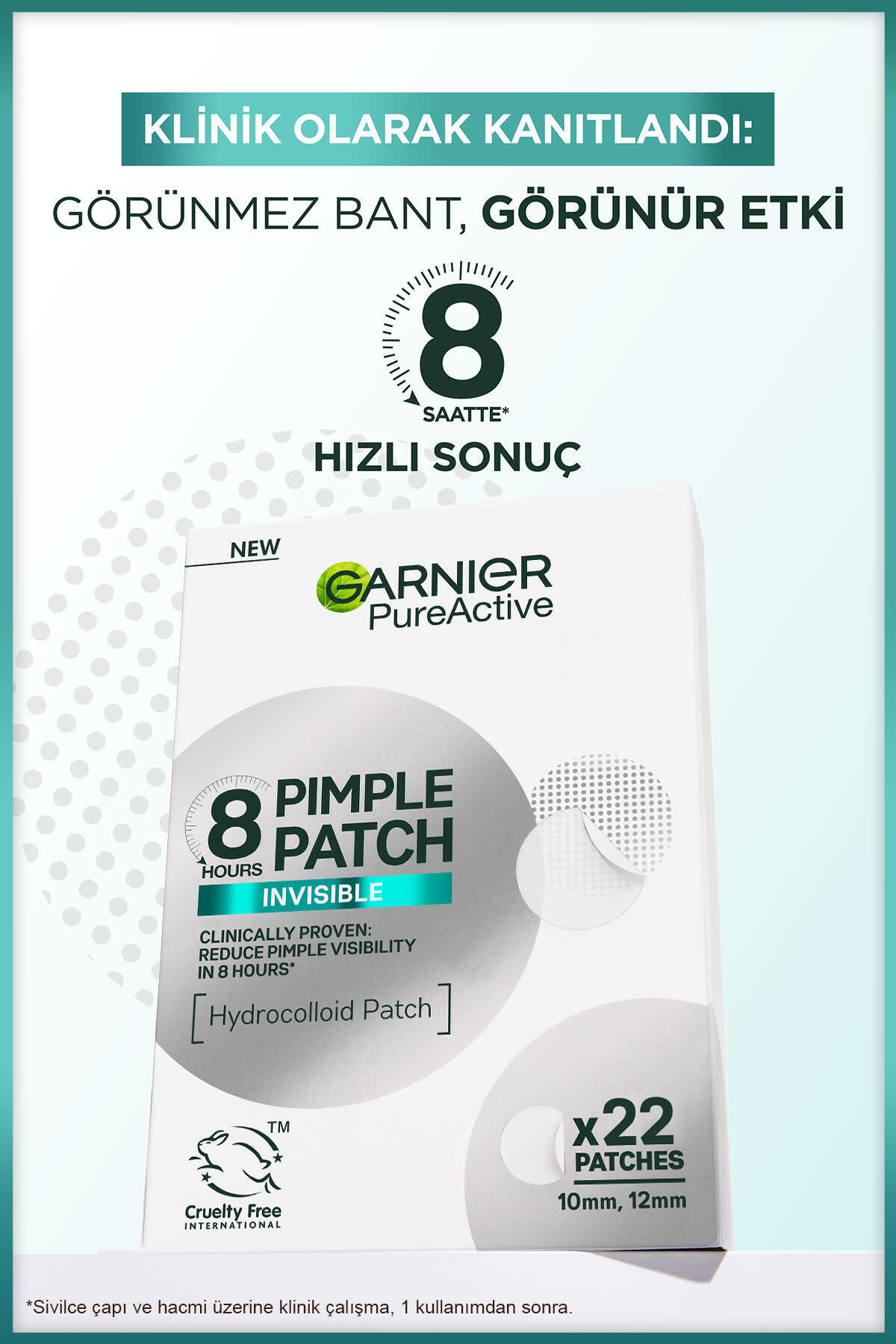 Garnier Pimple Patch 22'li Sivilce Bandı / Hidrokolloid Bant / Akne Karşıtı 22li Bant-