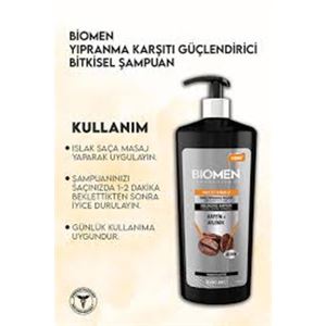 BİOMEN PROFESSİONL KAFEİN&ARJİNİN KURU SAÇ DERİSİ İÇİN ŞAMPUAN 1000ML-