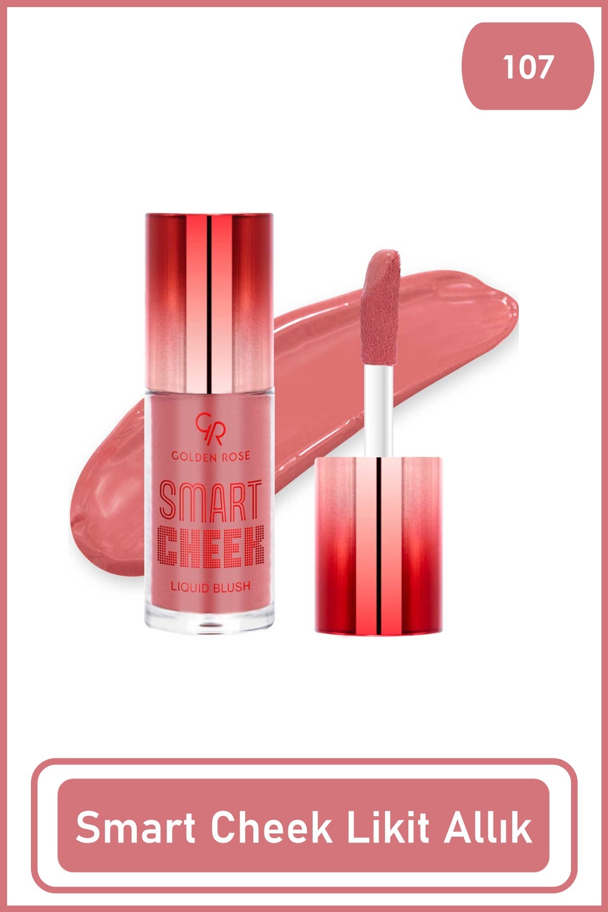 Golden Rose Smart Cheek Liquid Blush No: 107 - Likit Allık --