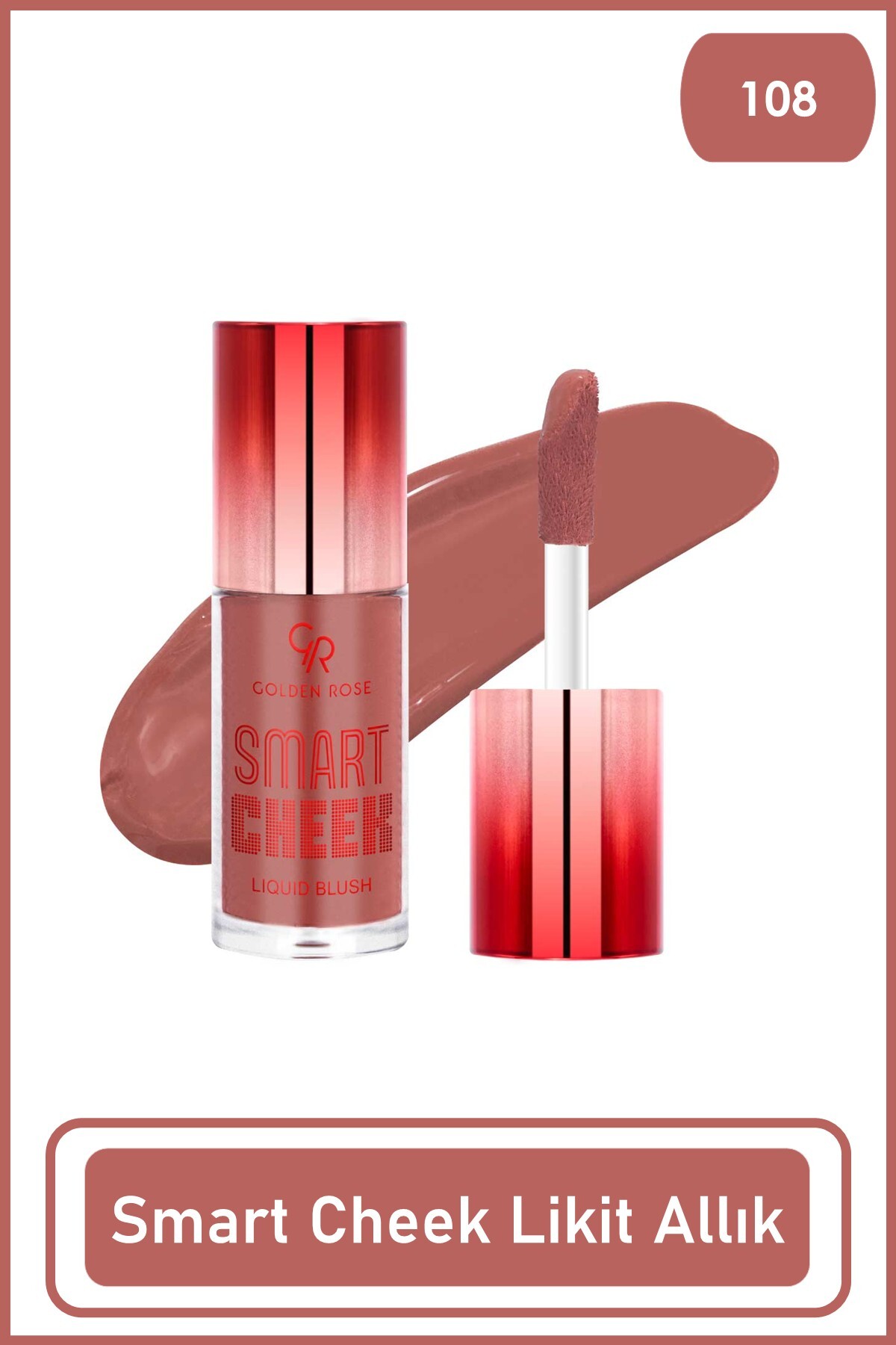 Golden Rose Smart Cheek Liquid Blush No: 108 - Likit Allık --