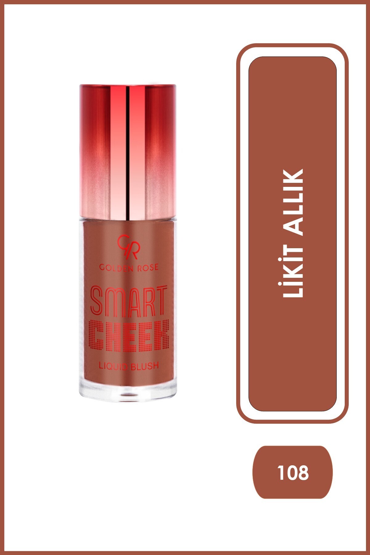 Golden Rose Smart Cheek Liquid Blush No: 108 - Likit Allık --