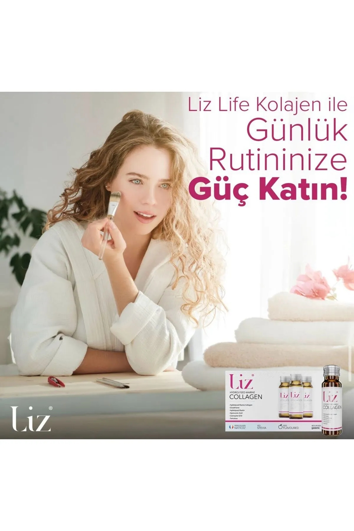 Liz Life Marine Collagen 10 Shot X 50 ml | Cilt, Saç Ve Tırnak Sağlığı Için Hidroe Deniz Kolajeni-