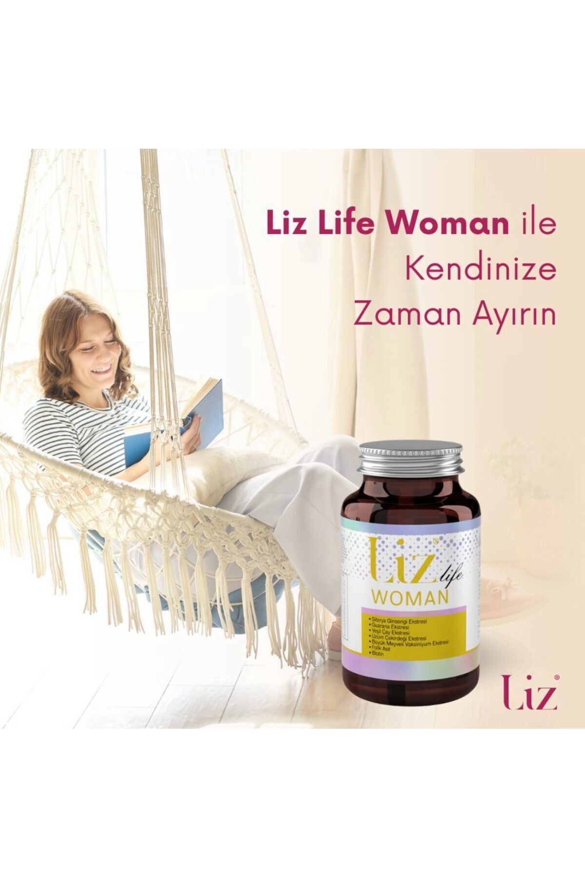 Liz Life Woman 30 Kapsül | Kadınlar Için Günlük Vitamin Ve Mineral Takviyesi-