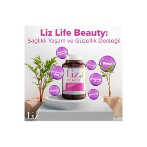 Liz Life Beauty 30 Tablet | Kolajen, Hyaluronik Asit Ve Vitaminlerle Cilt, Saç Ve Tırnak Desteği-