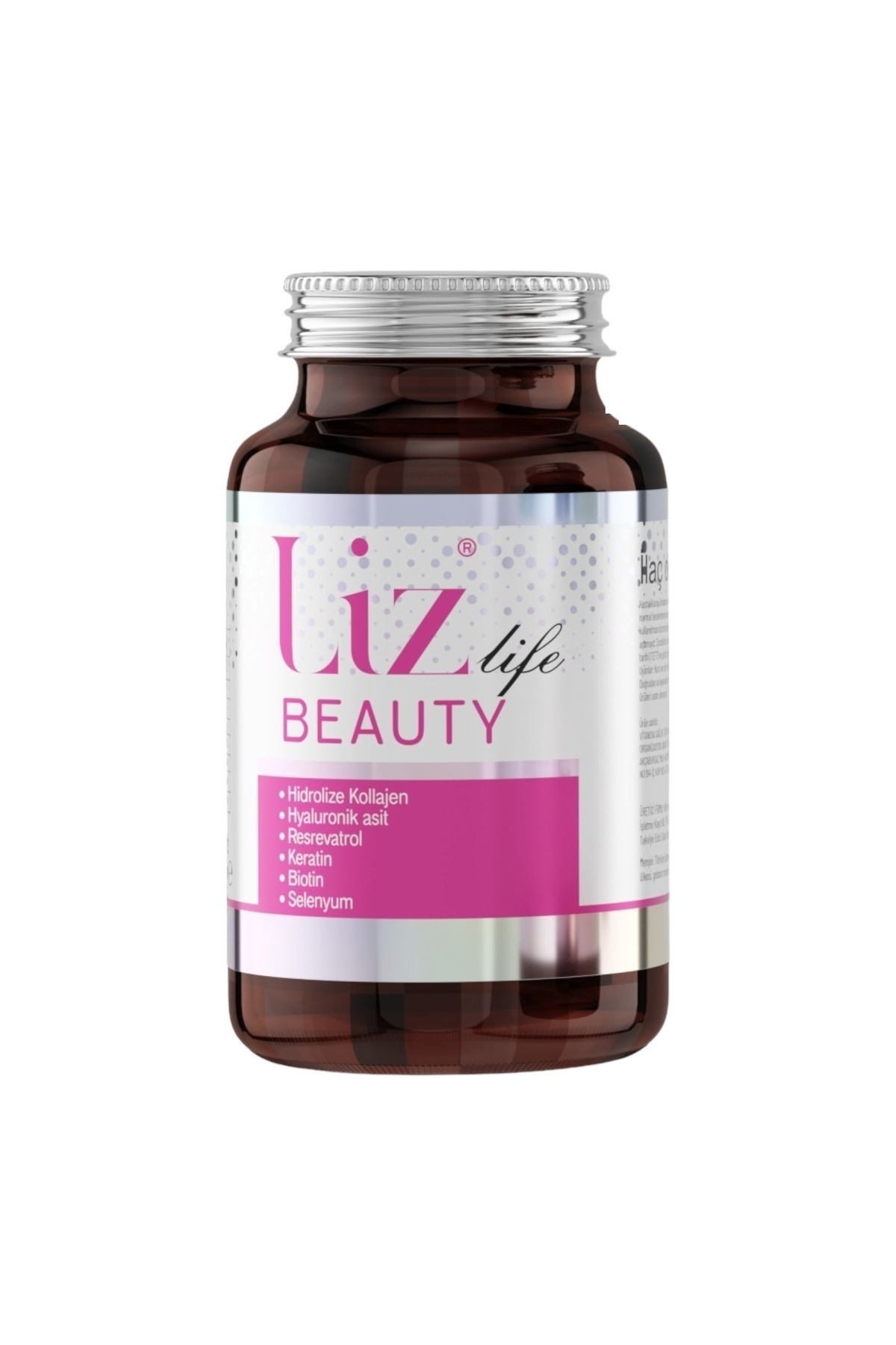 Liz Life Beauty 30 Tablet | Kolajen, Hyaluronik Asit Ve Vitaminlerle Cilt, Saç Ve Tırnak Desteği-