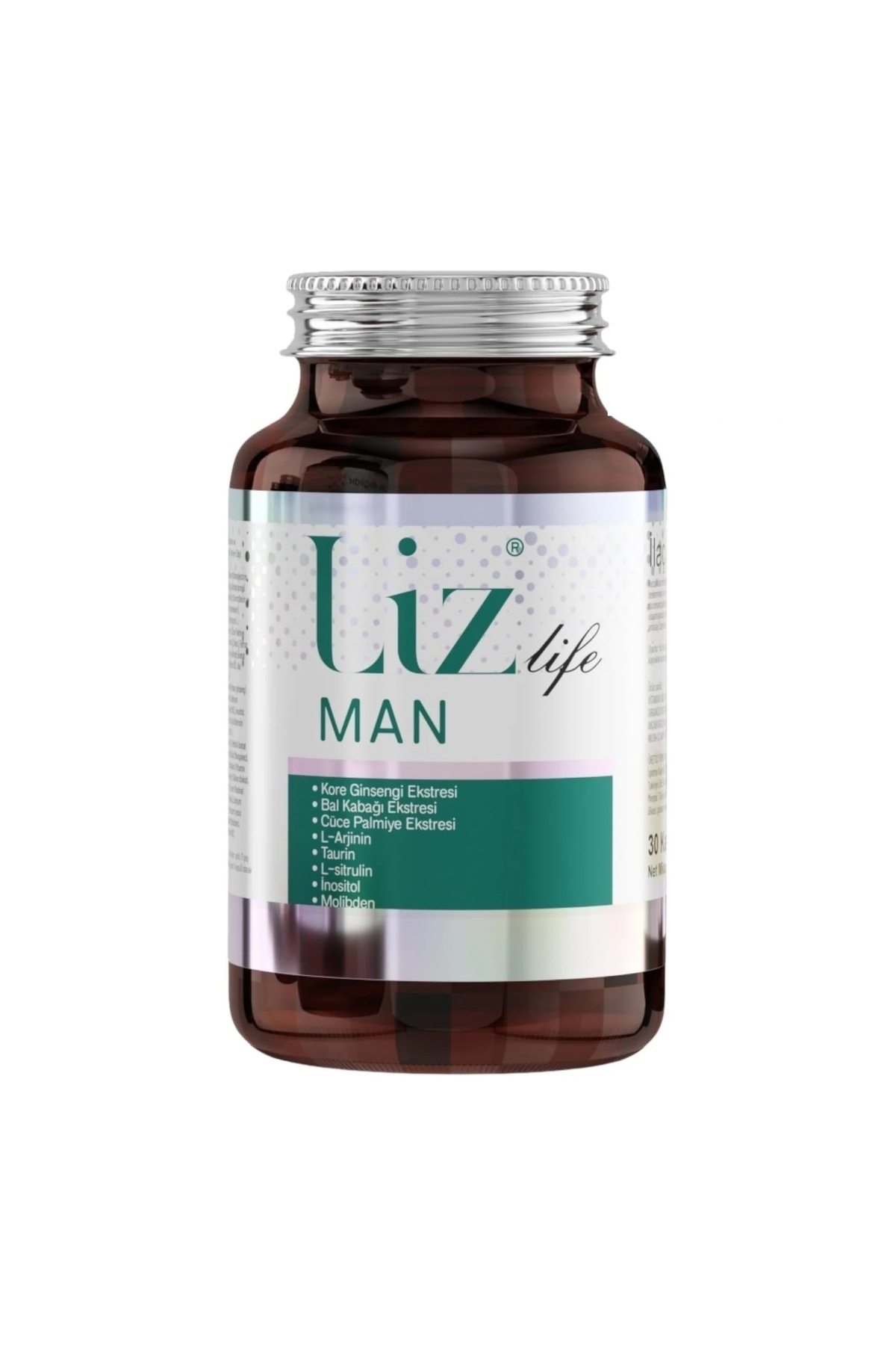 Liz Life Man 30 Kapsül | Erkeklere Özel Günlük Multivitamin Takviyesi-