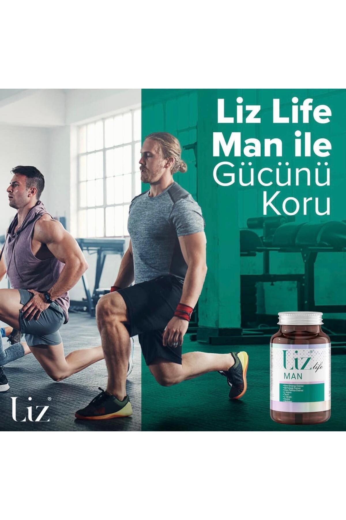 Liz Life Man 30 Kapsül | Erkeklere Özel Günlük Multivitamin Takviyesi-