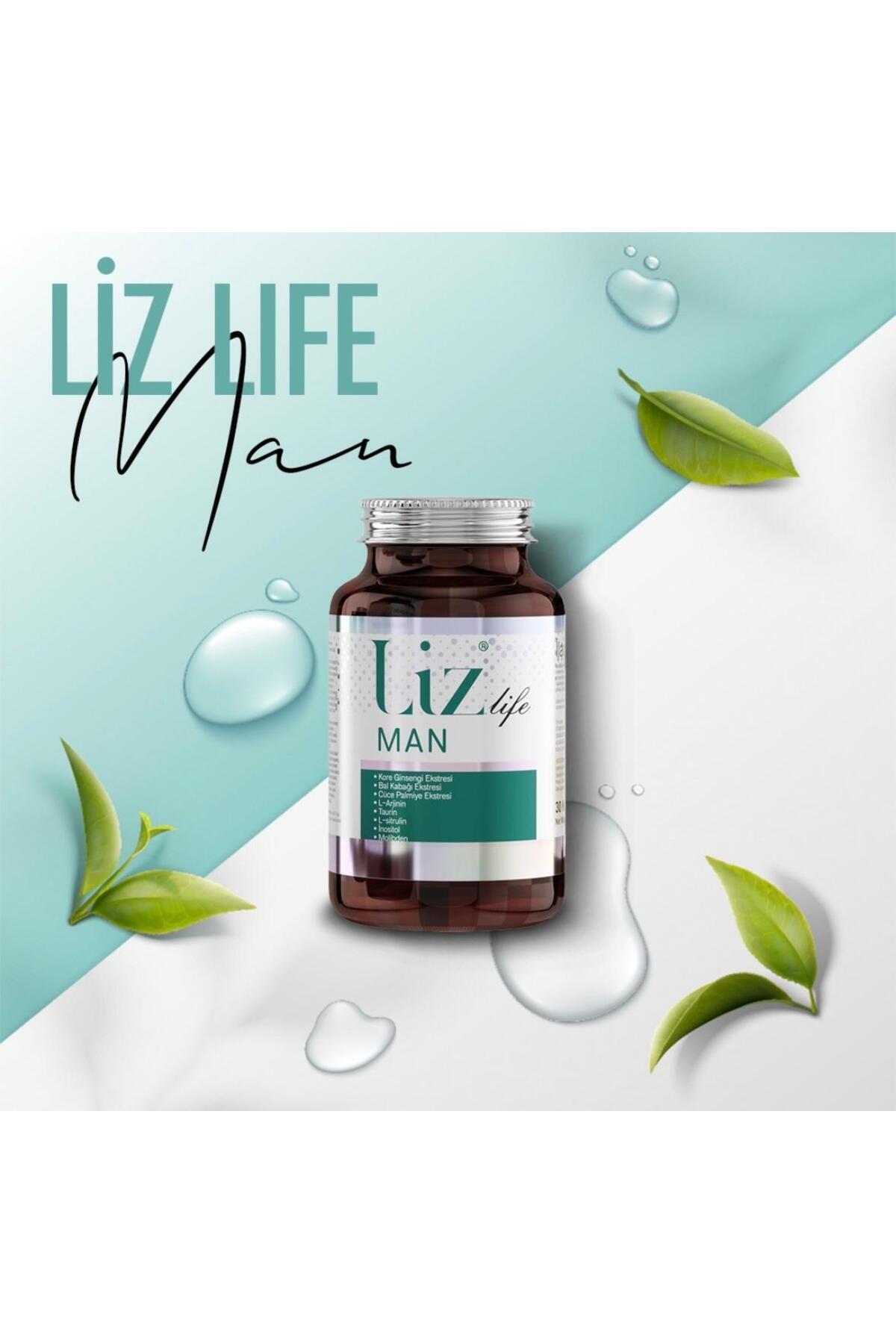 Liz Life Man 30 Kapsül | Erkeklere Özel Günlük Multivitamin Takviyesi-
