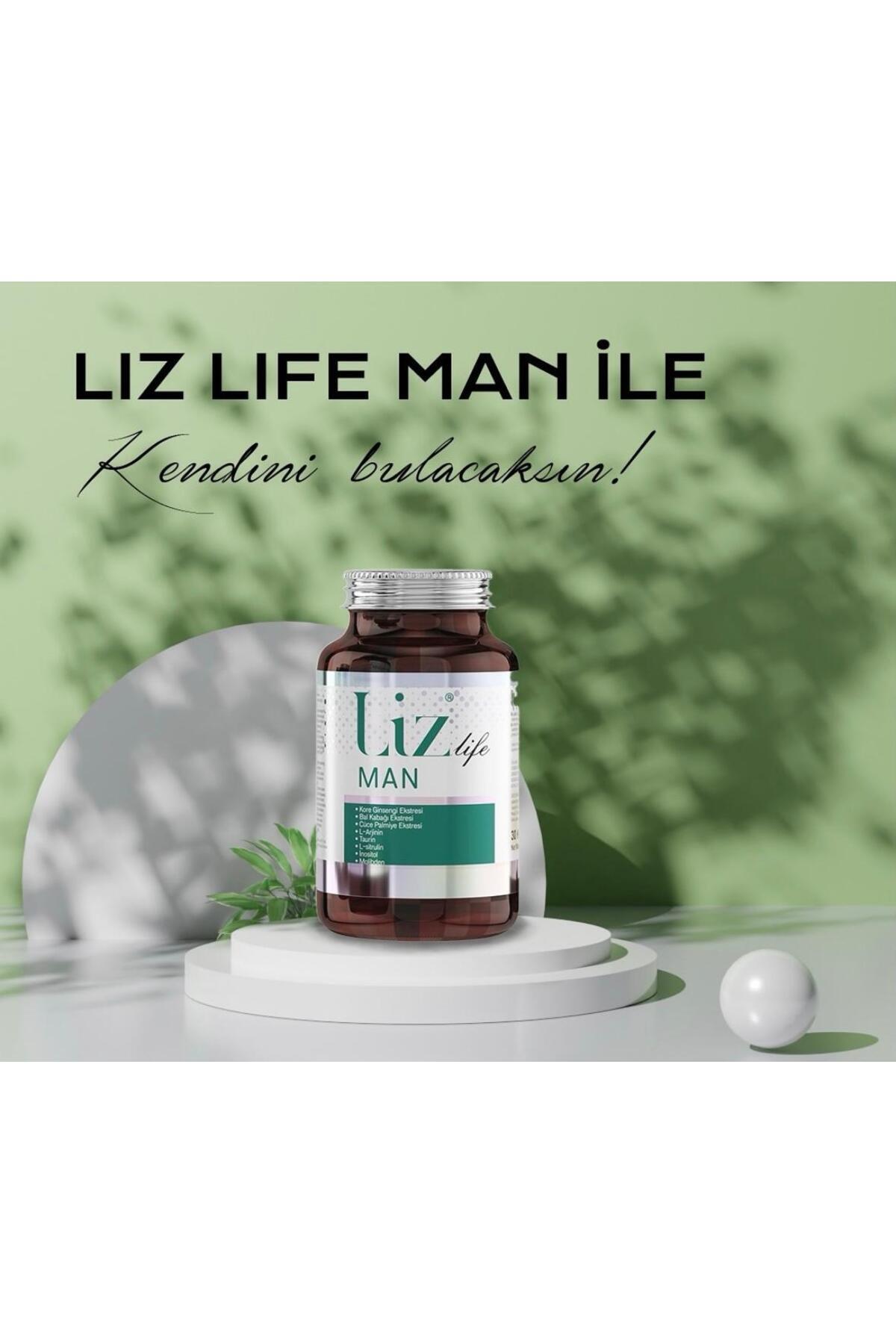 Liz Life Man 30 Kapsül | Erkeklere Özel Günlük Multivitamin Takviyesi-