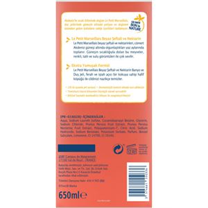 Le Petit Marseillais Beyaz Şeftali Ve Nektarin Duş Jeli 650 ml-