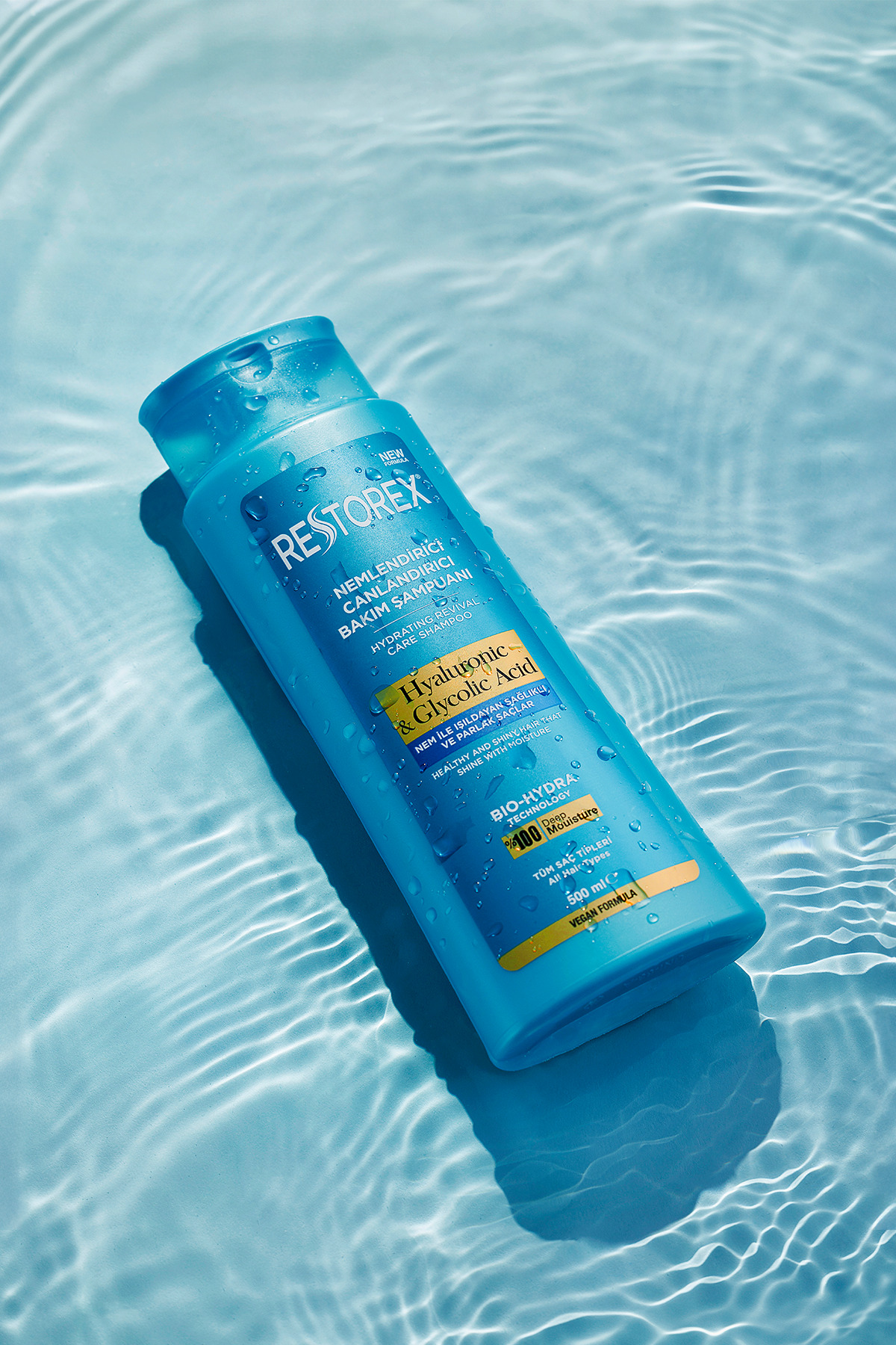 Restorex Hydra Nemlendirici Canlandırıcı Bakım Şampuanı 500 Ml - Hyaluronik Asit, Glikoik Asit-