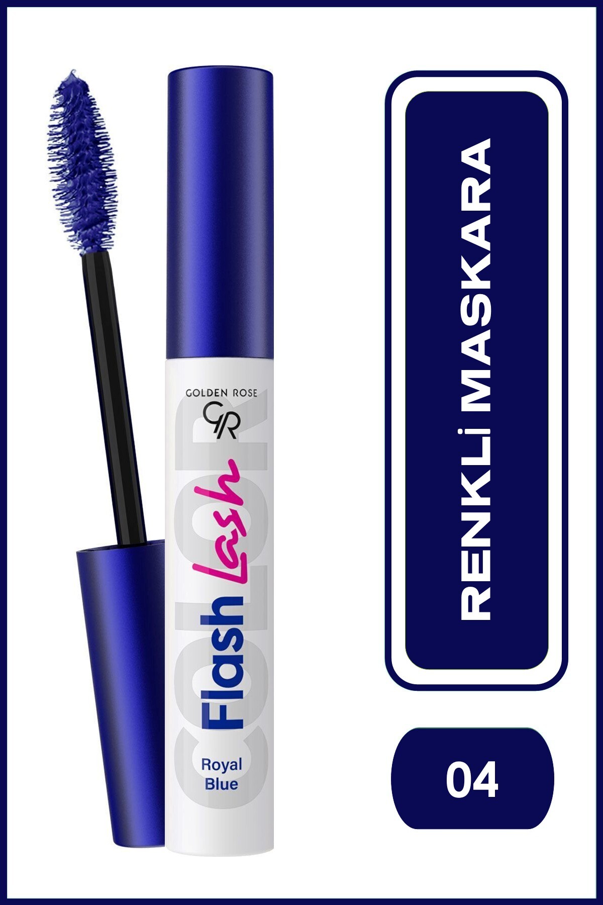 Flash Lash Colered Mascara No:04 Royal Blue - Renkli Maskara-