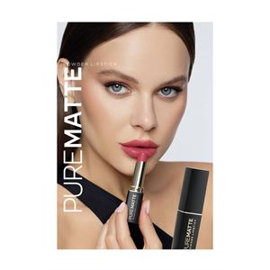 Golden Rose Pure Matte Powder Lipstick No: 112 - Pudralı Mat Ruj - 8691190533625-