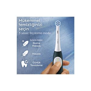 Oral-B iO 2 Şarjlı Diş Fırçası Seti 2'li – Gece Siyahı / Yeşil-