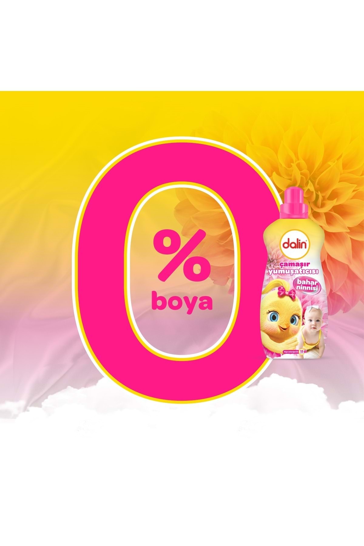 Dalin Çamaşır Yumuşatıcı 1500ml Bahar Ninnisi (BEBEKLERE ÖZEL)-