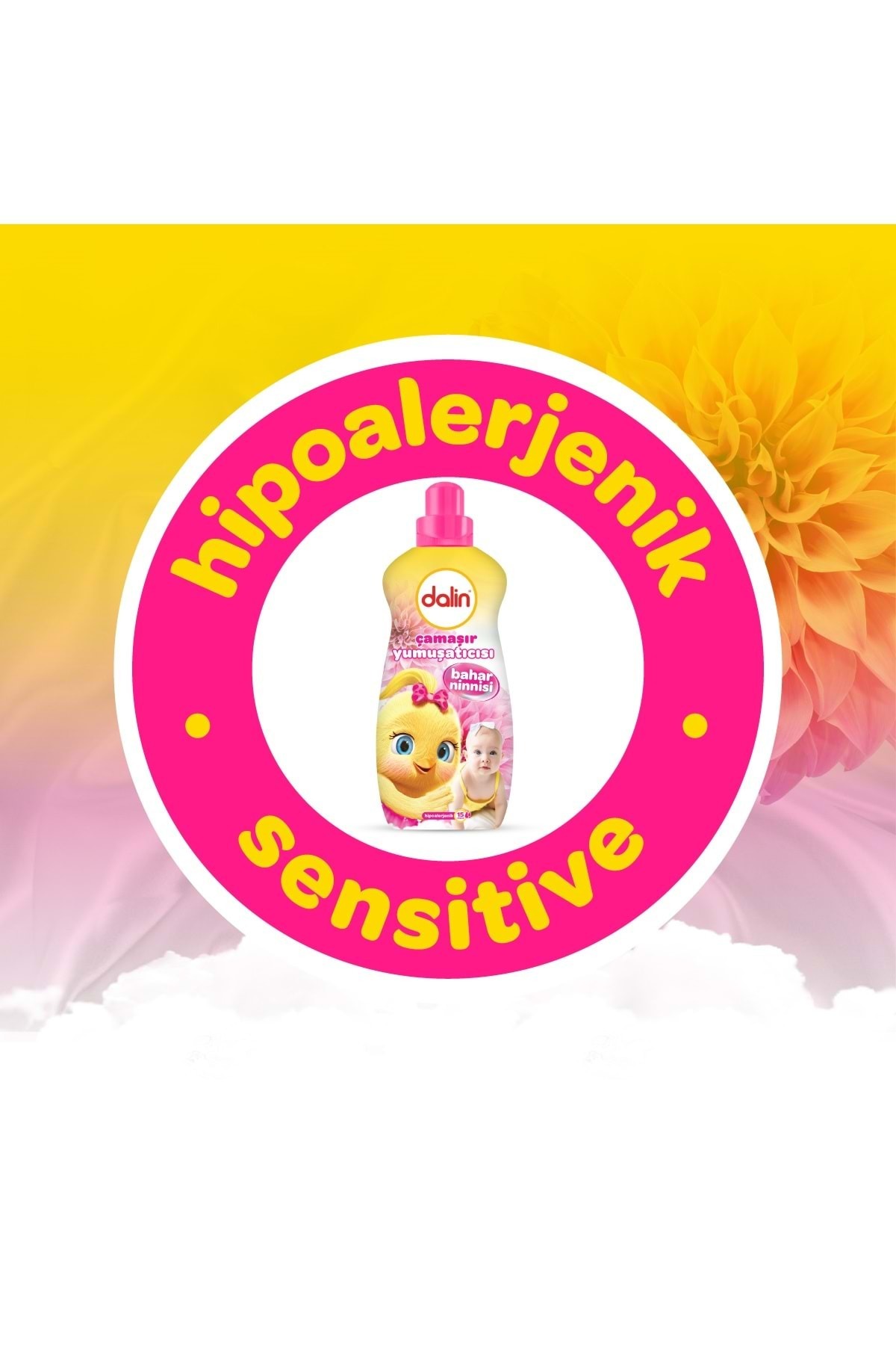 Dalin Çamaşır Yumuşatıcı 1500ml Bahar Ninnisi (BEBEKLERE ÖZEL)-