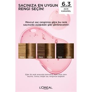 L'Oreal Paris Excellence Creme Saç Boyası 6.3 Açık Karamel-