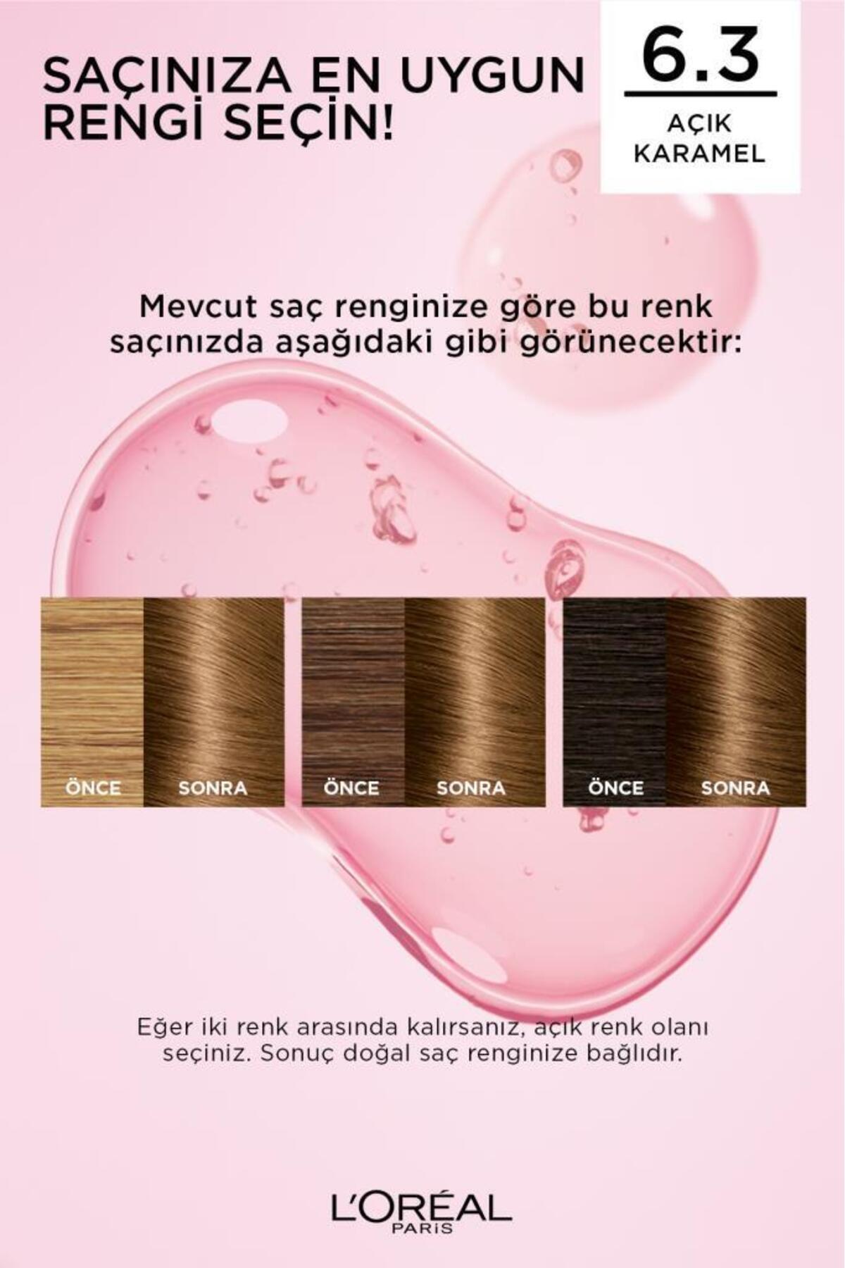 L'Oreal Paris Excellence Creme Saç Boyası 6.3 Açık Karamel-