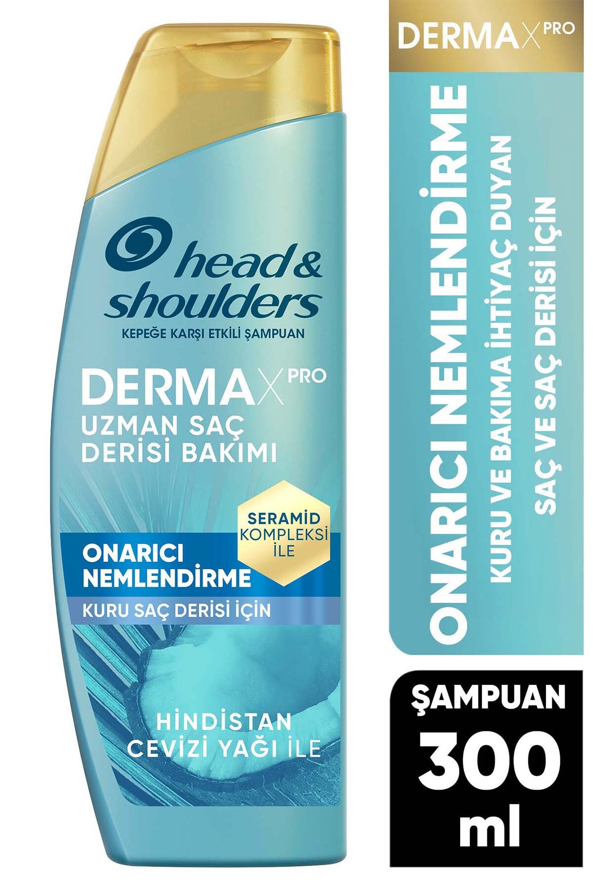 Head And Shoulders DermaXPRO Onarıcı Nemlendirme Kepek Karşıtı Şampuan Hindistan Cevizi Yağı ve Seramid ile 300ml-