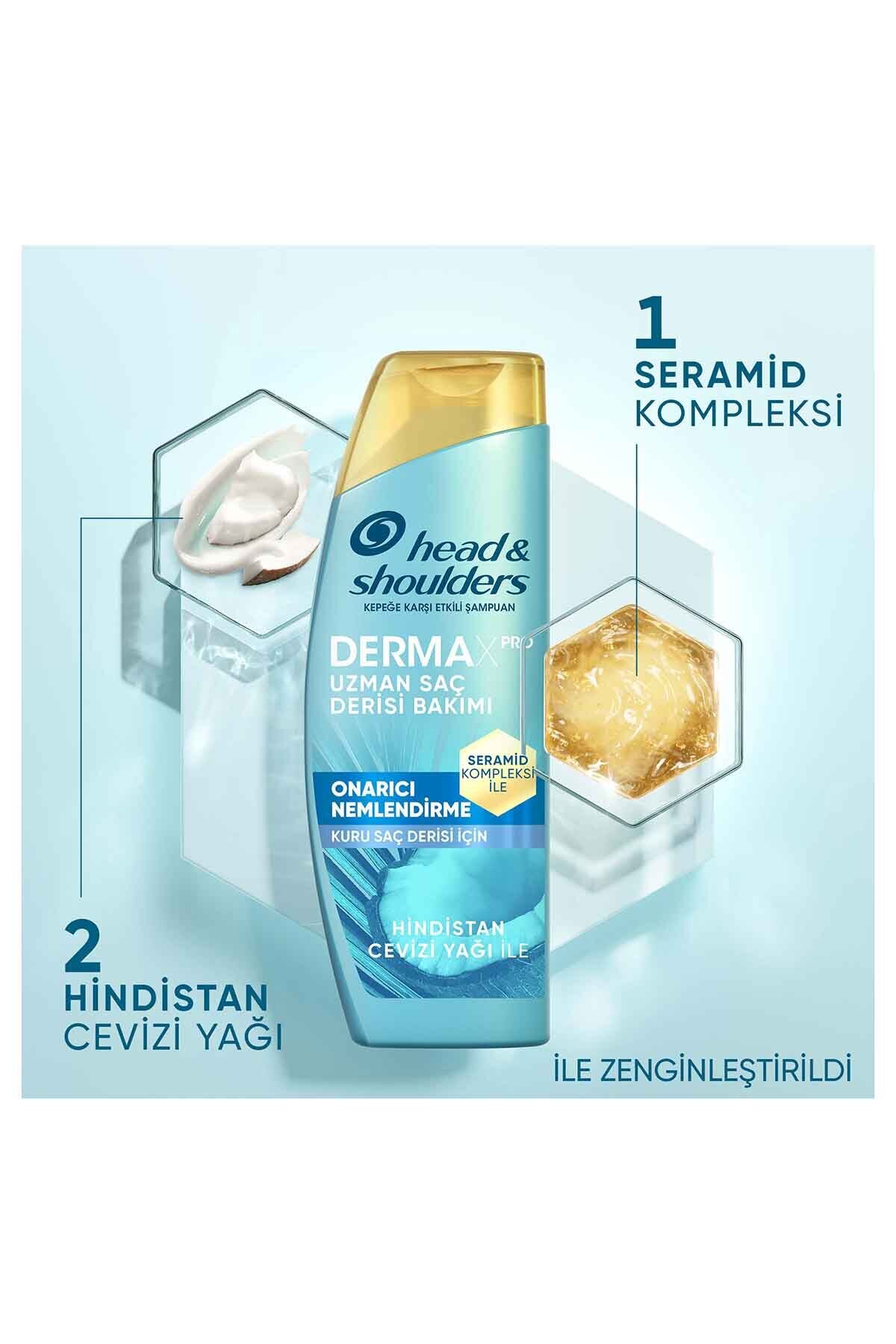 Head And Shoulders DermaXPRO Onarıcı Nemlendirme Kepek Karşıtı Şampuan Hindistan Cevizi Yağı ve Seramid ile 300ml-