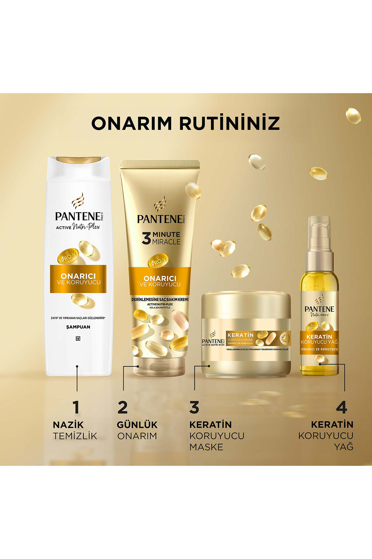 Pantene   Miracle Serum Onarıcı & Koruyucu Saç Kremi 220 ml-